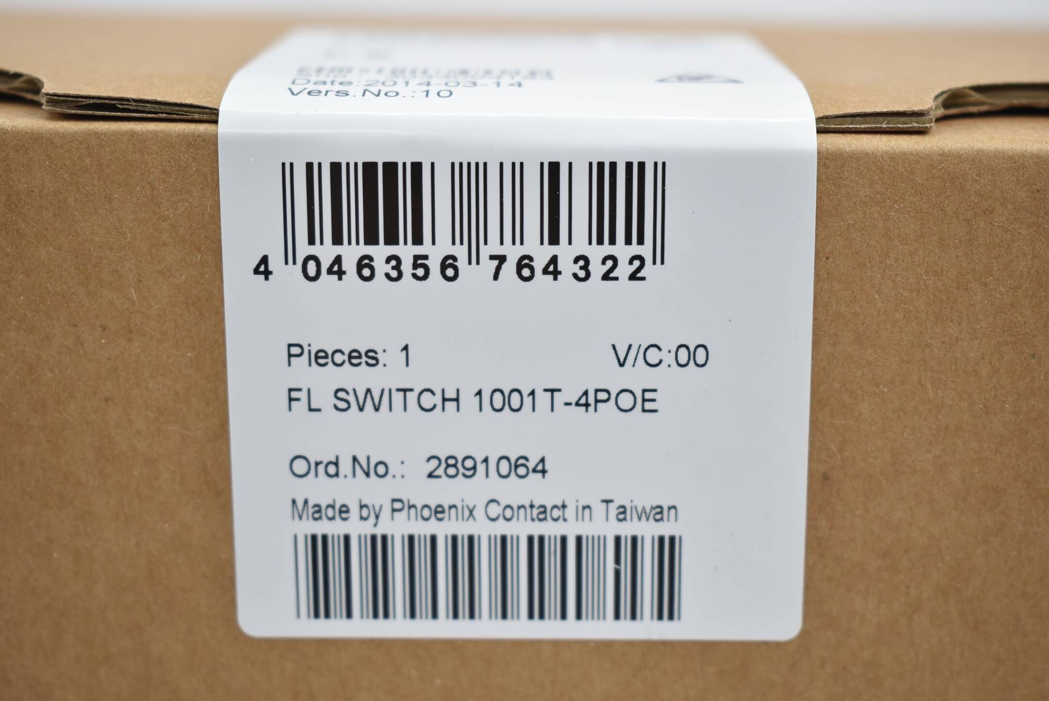 Phoenix Contact Industrial Ethernet Switch FL SWITCH 1001T-4POE ( 2891064 )