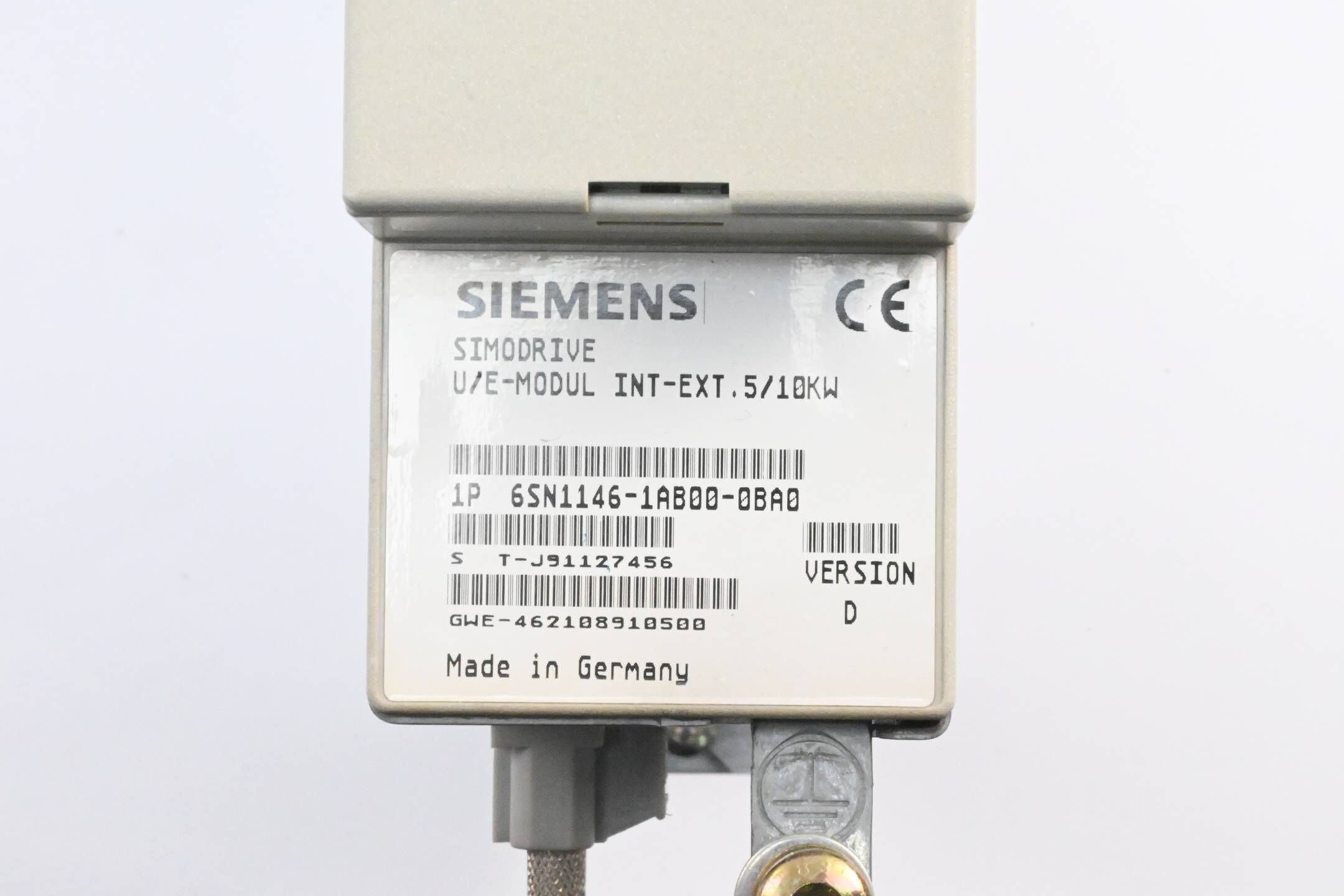 Siemens Simodrive U/E-Modul 6SN1146-1AB00-0BA0 ( 6SN1 146-1AB00-0BA0 ) V.D