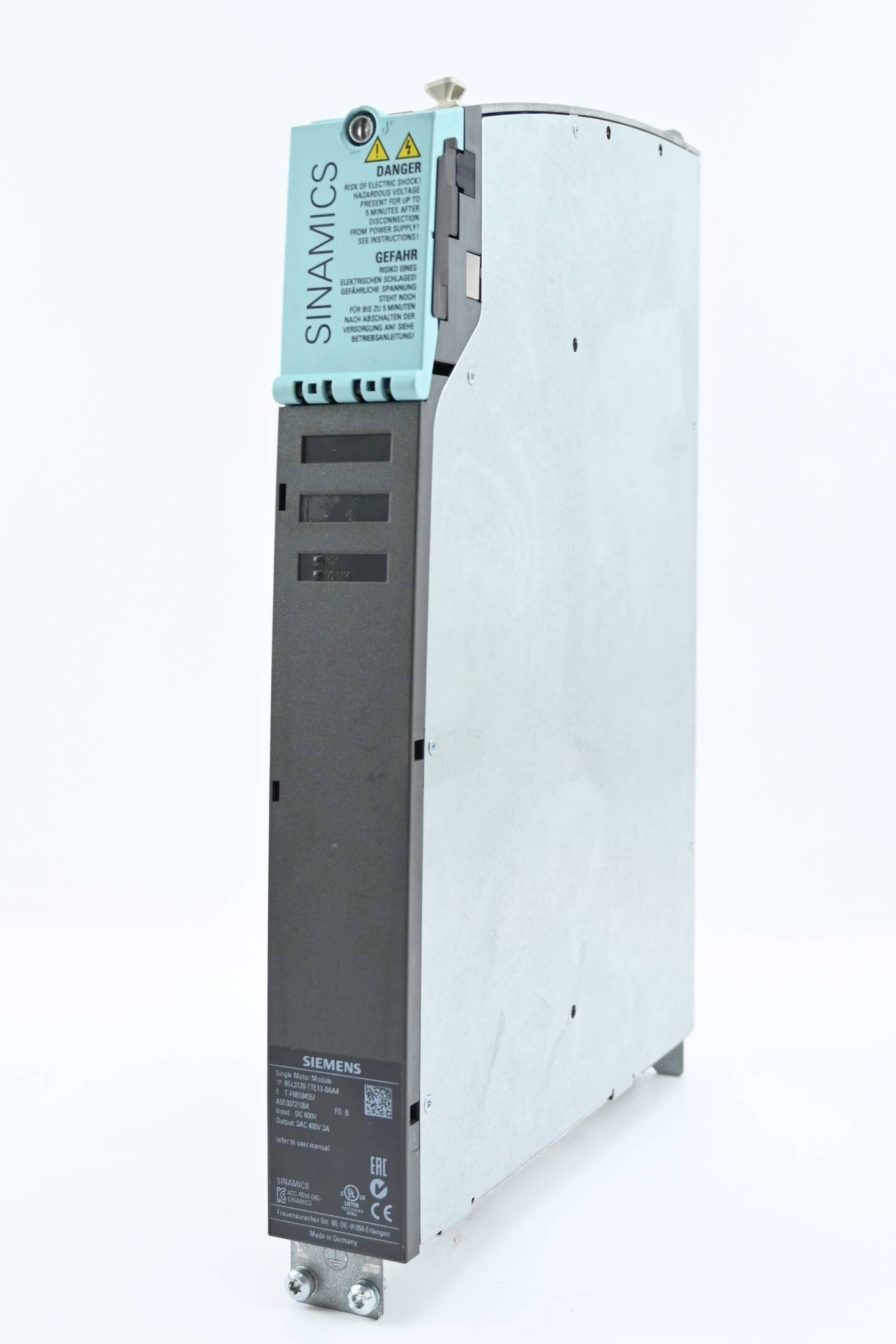 Siemens Sinamics S120 Motor Modul 6SL3120-1TE13-0AA4 ( 6SL3 120-1TE13-0AA4 ) E.B