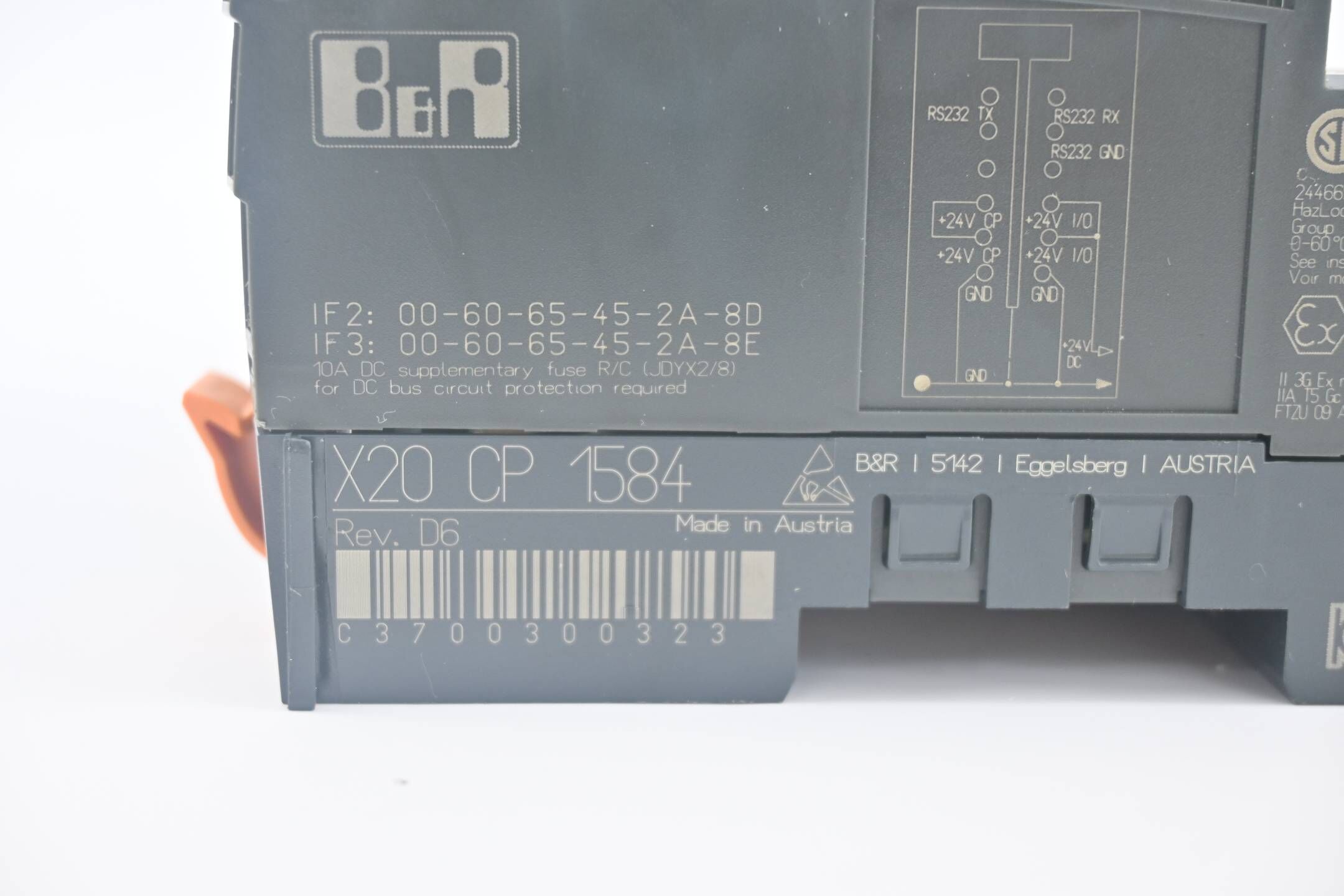 B&R Automation Base-T Powerlink-Schnittstelle X20 CP 1584 ( X20CP1584 ) Rev. D6