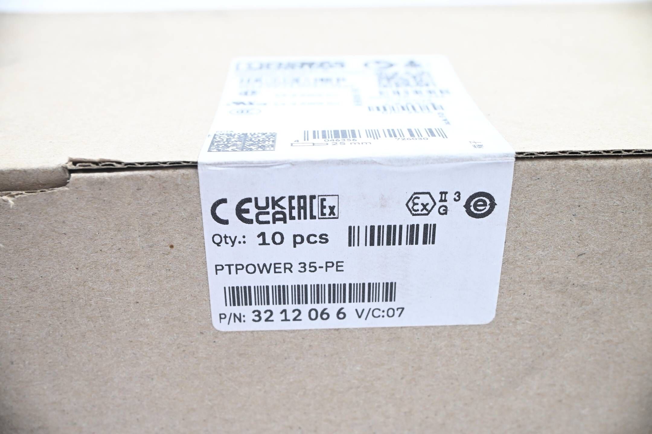 Phoenix Contact 10 Stück Schutzleiterklemme PTPOWER 35-PE ( 3212066 )