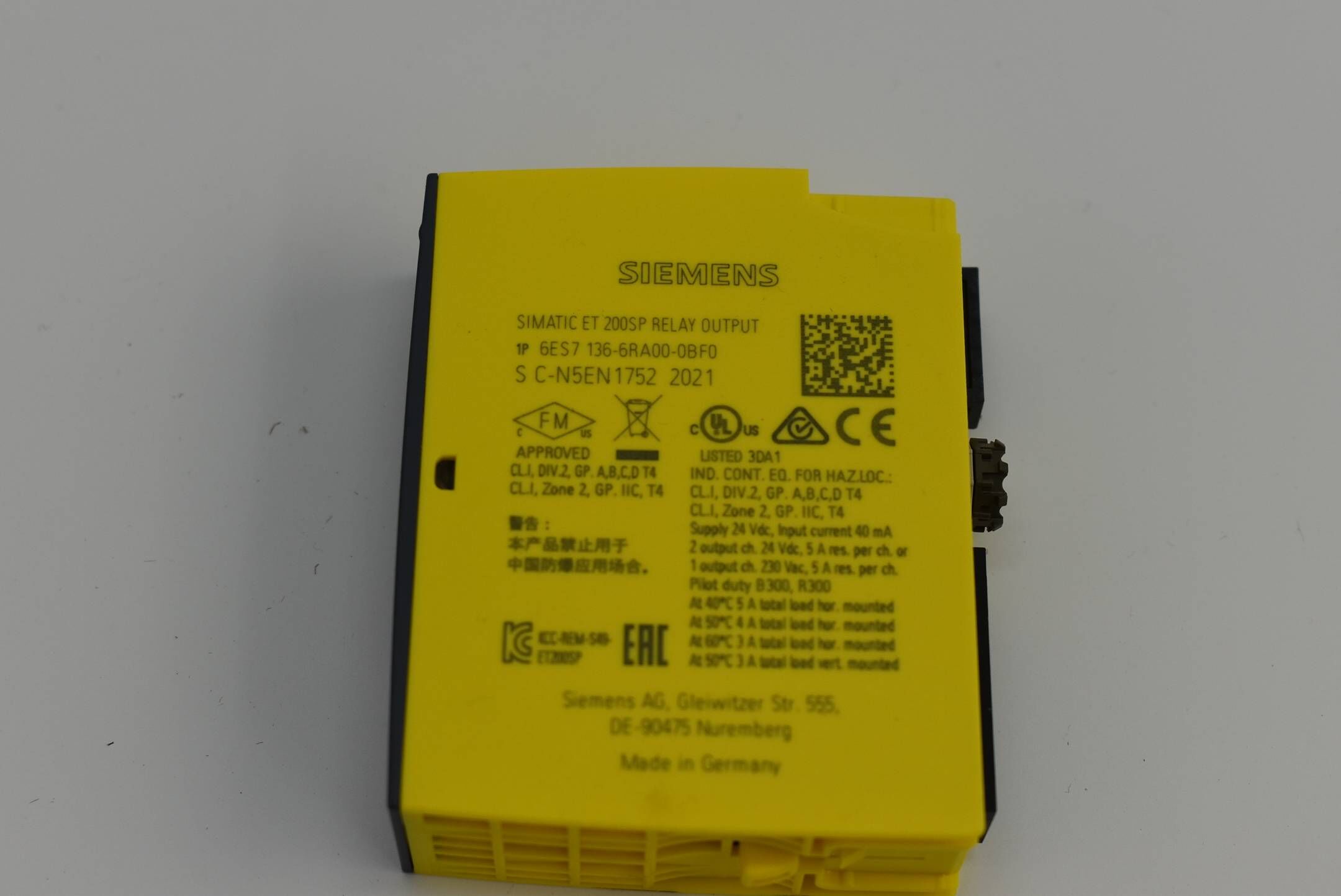 Siemens Simatic ET200SP 6ES7136-6RA00-0BF0 ( 6ES7 136-6RA00-0BF0 )