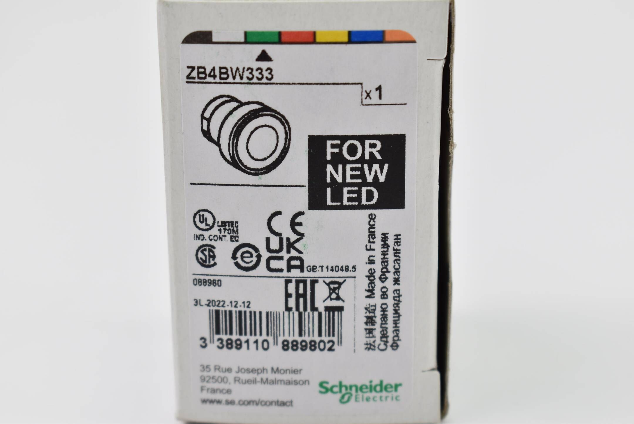Schneider electric Leuchtdrucktaster ZB4BW333