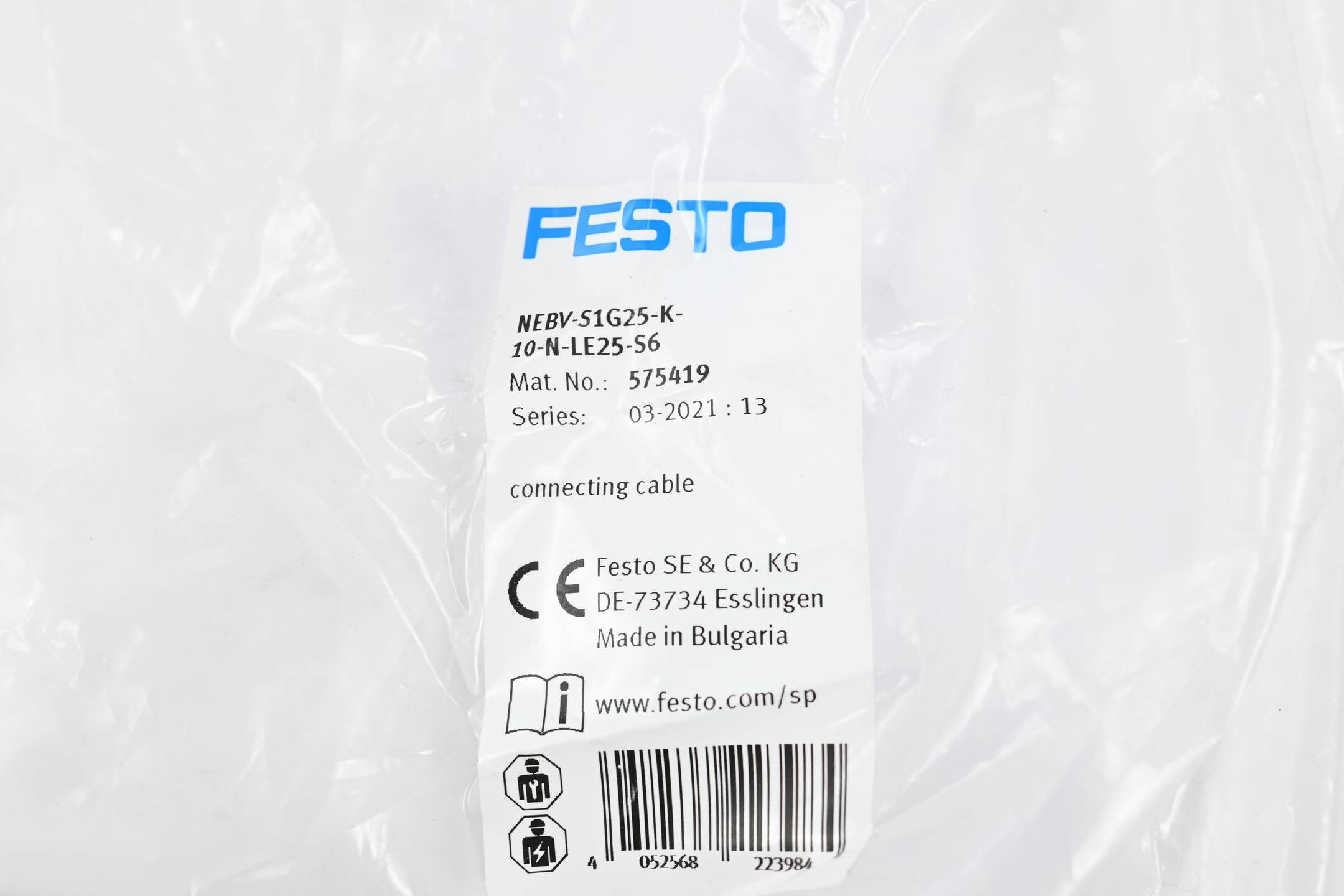 Festo Verbindungsleitung NEBV-S1G25-K-10-N-LE25-S6 ( 575419 )