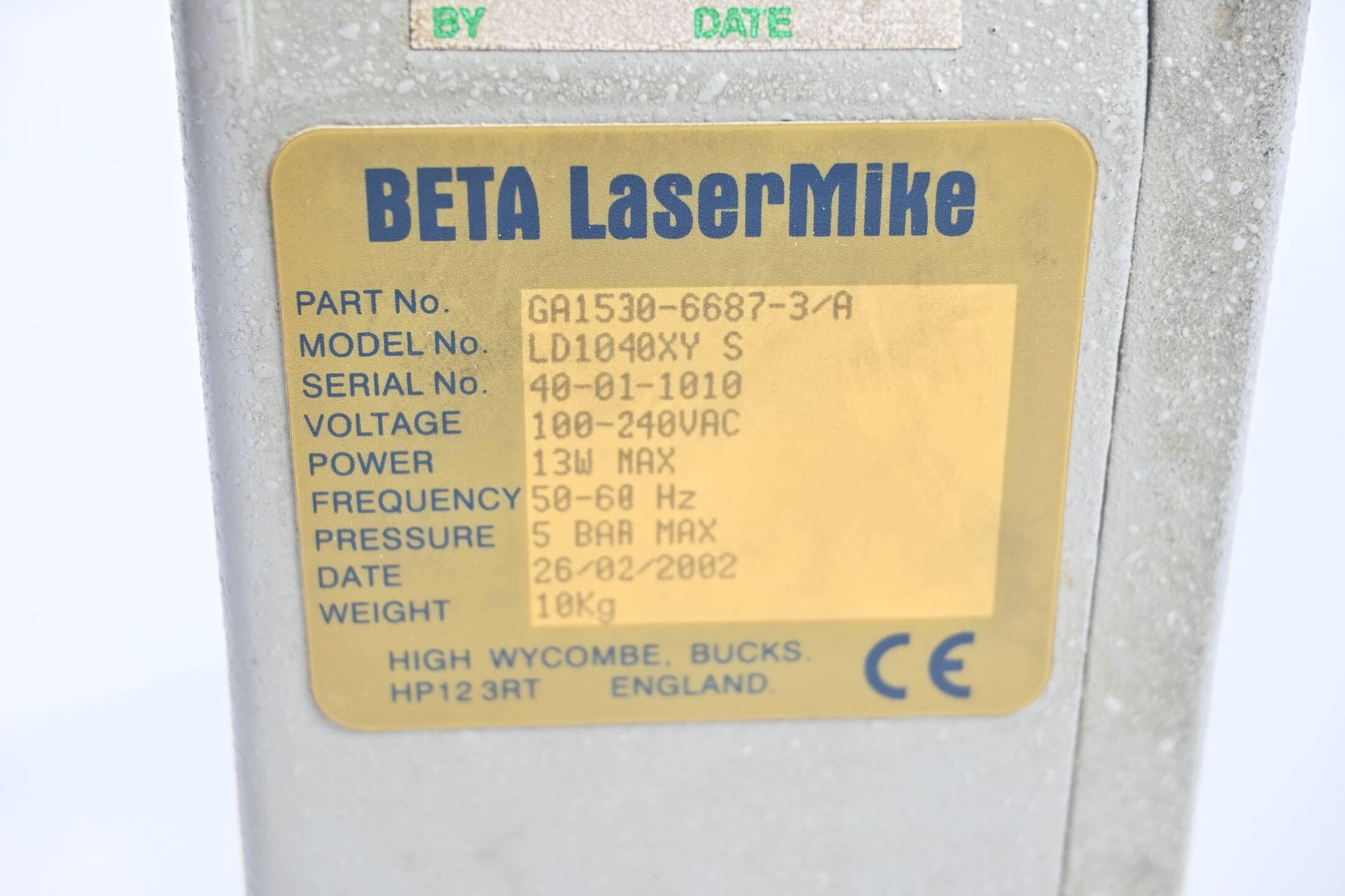 BETA LaserMike Accuscan 3 GA1530-6687-3/A ( LD1040XY S )