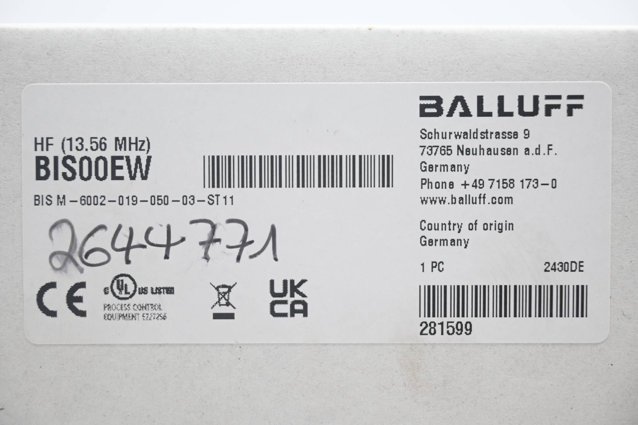 Balluff BIS00EW Auswerteeinheit BIS M-6002-019-050-03-ST11 ( 281599 )