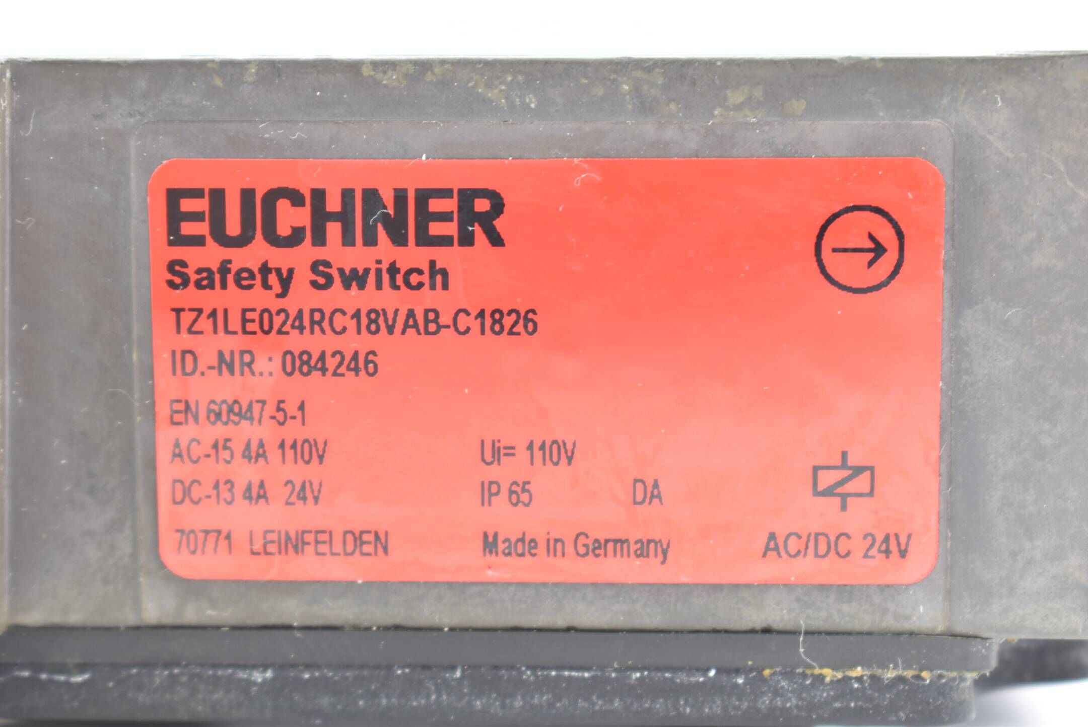 Euchner Sicherheitsschalter AC/DC 24V TZ1RE024RC18VAB-C1826 ( 084246 )