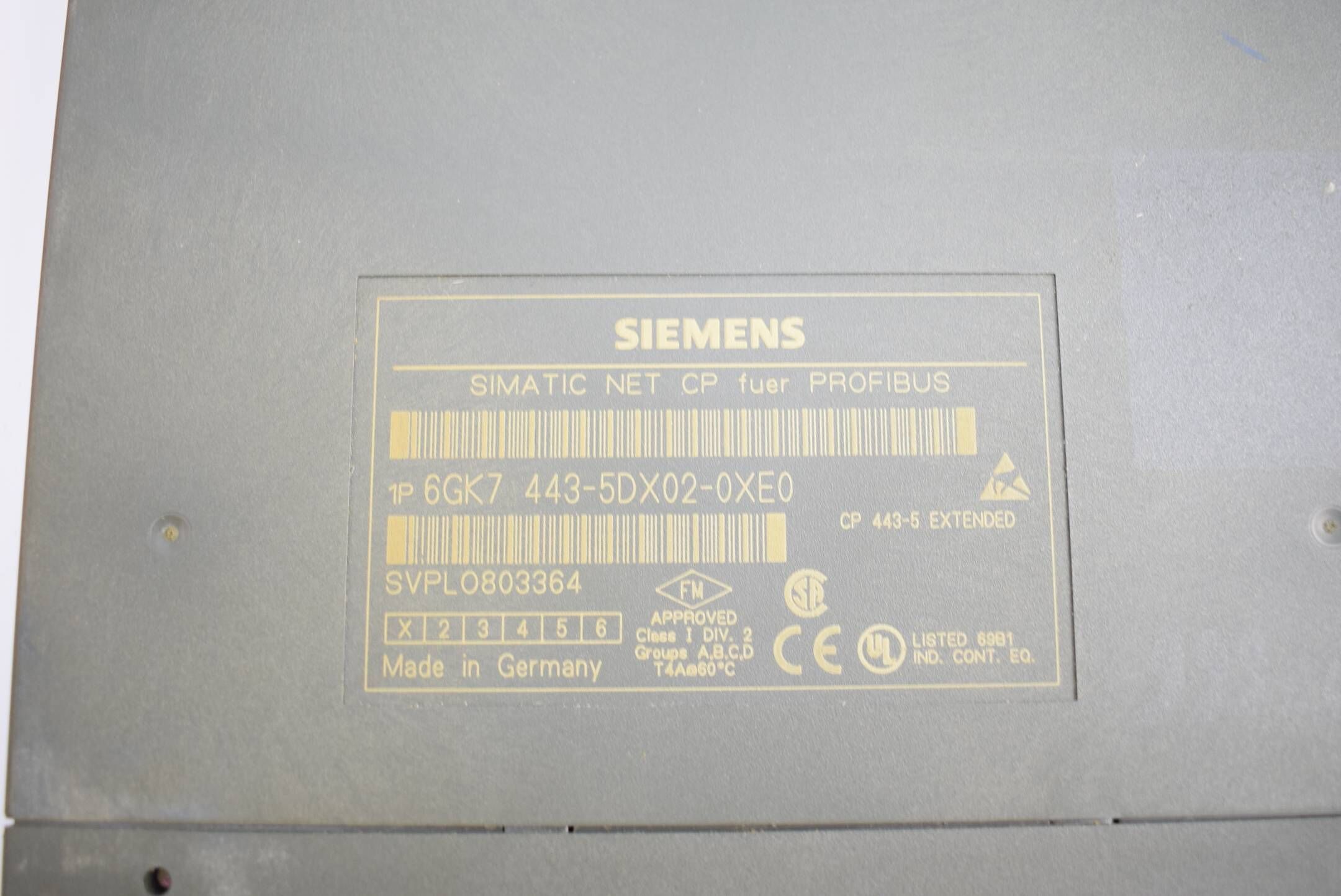 Siemens simatic Net CP 443-5 6GK7 443-5DX02-0XE0 ( 6GK7443-5DX02-0XE0 ) E1