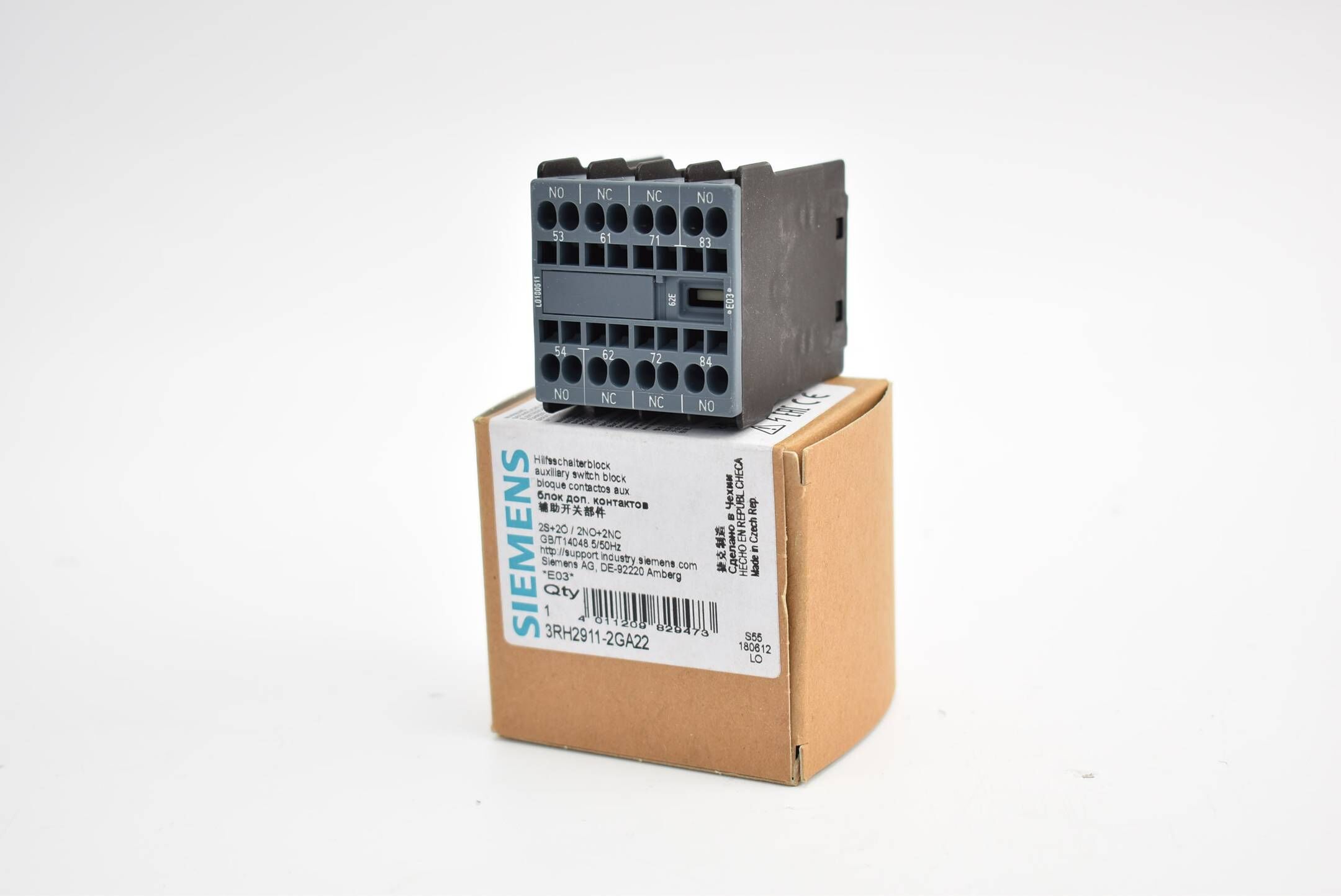 Siemens Hilfsschalterblock frontseitig 3RH2 911-2GA22 ( 3RH2911-2GA22 ) E3
