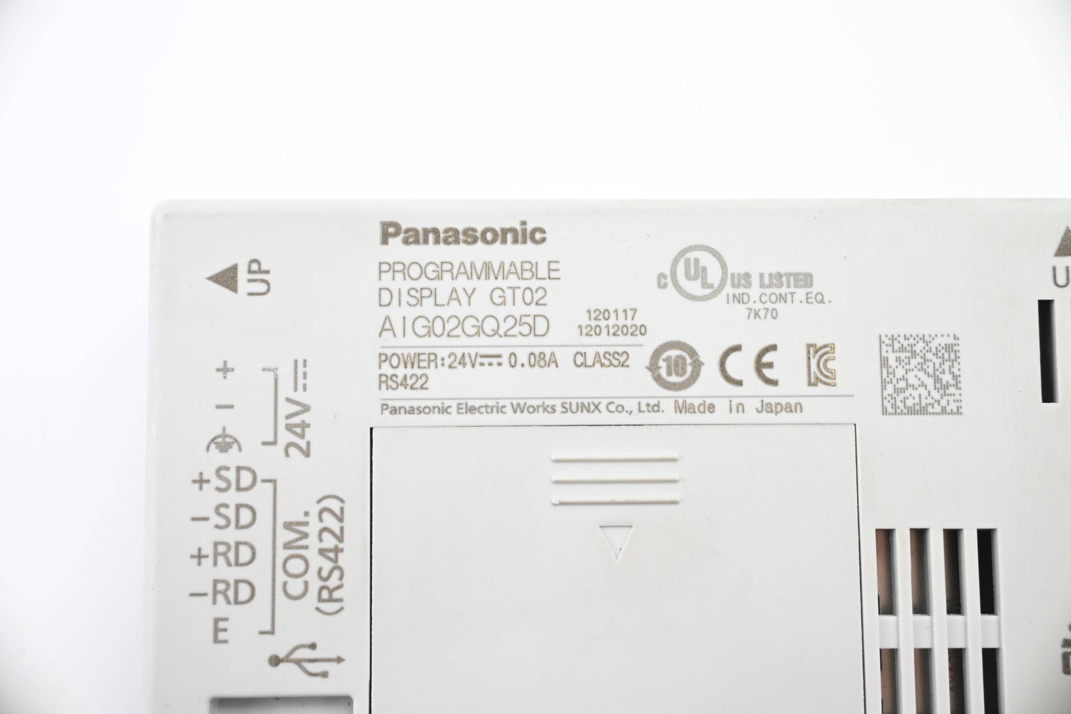 Panasonic kompaktes Bedienpanel GT02 ( AIG02GQ25D )