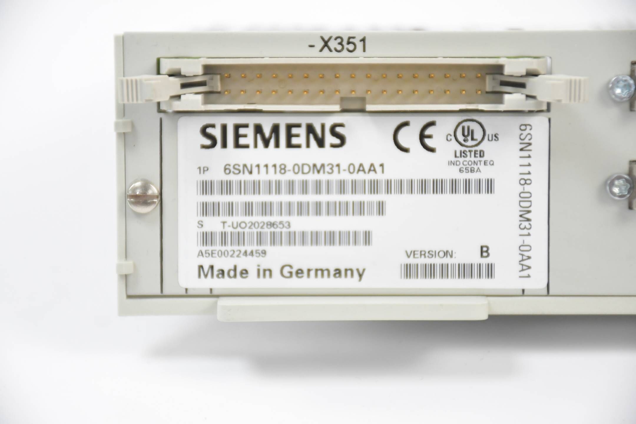 Siemens Simodrive 611 Digital 6SN1118-0DM31-0AA1 ( 6SN1 118-0DM31-0AA1 ) Ver. B