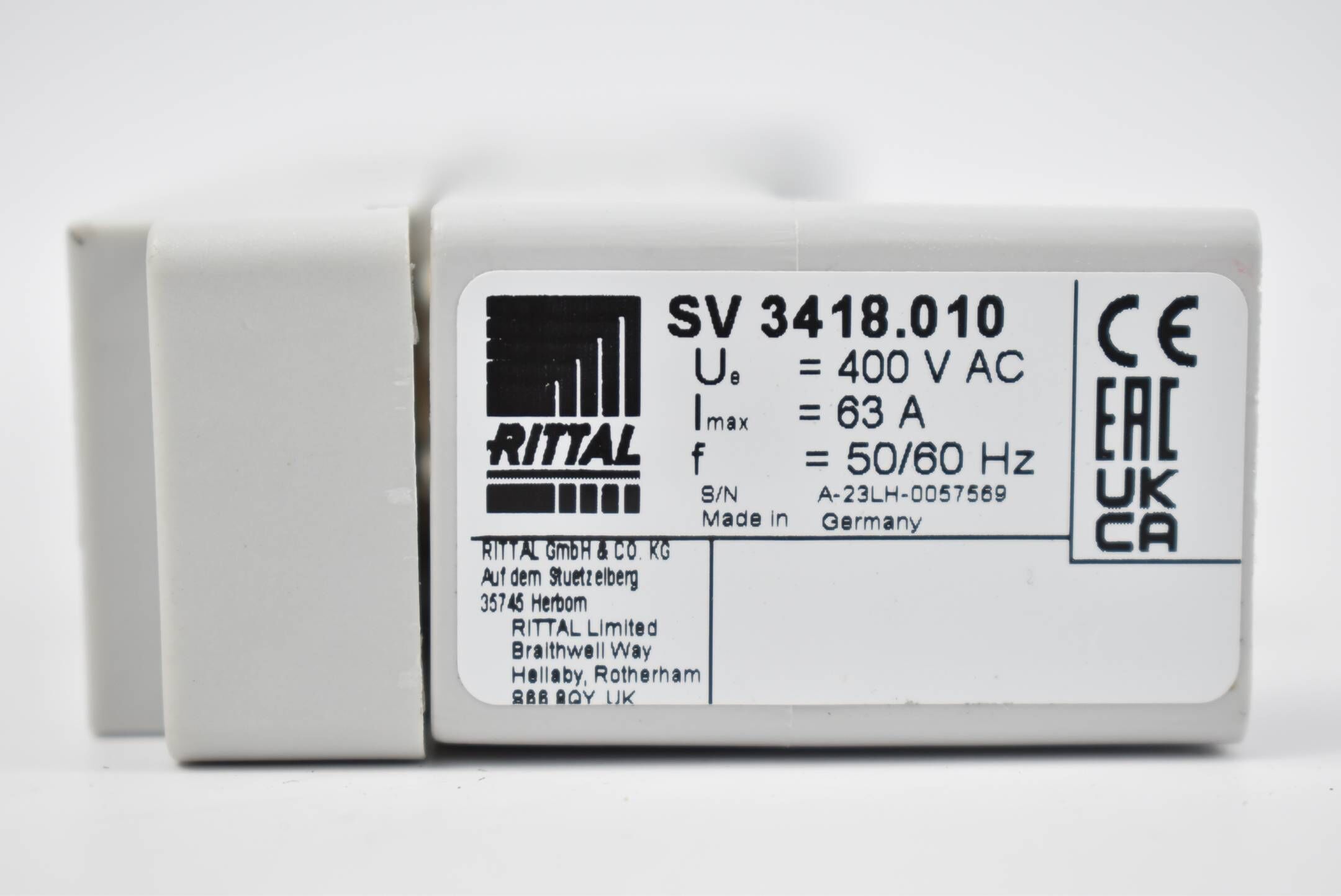 Rittal Reitersicherungselement SV3418.010 inkl. Berührungsschutz Abdeckung