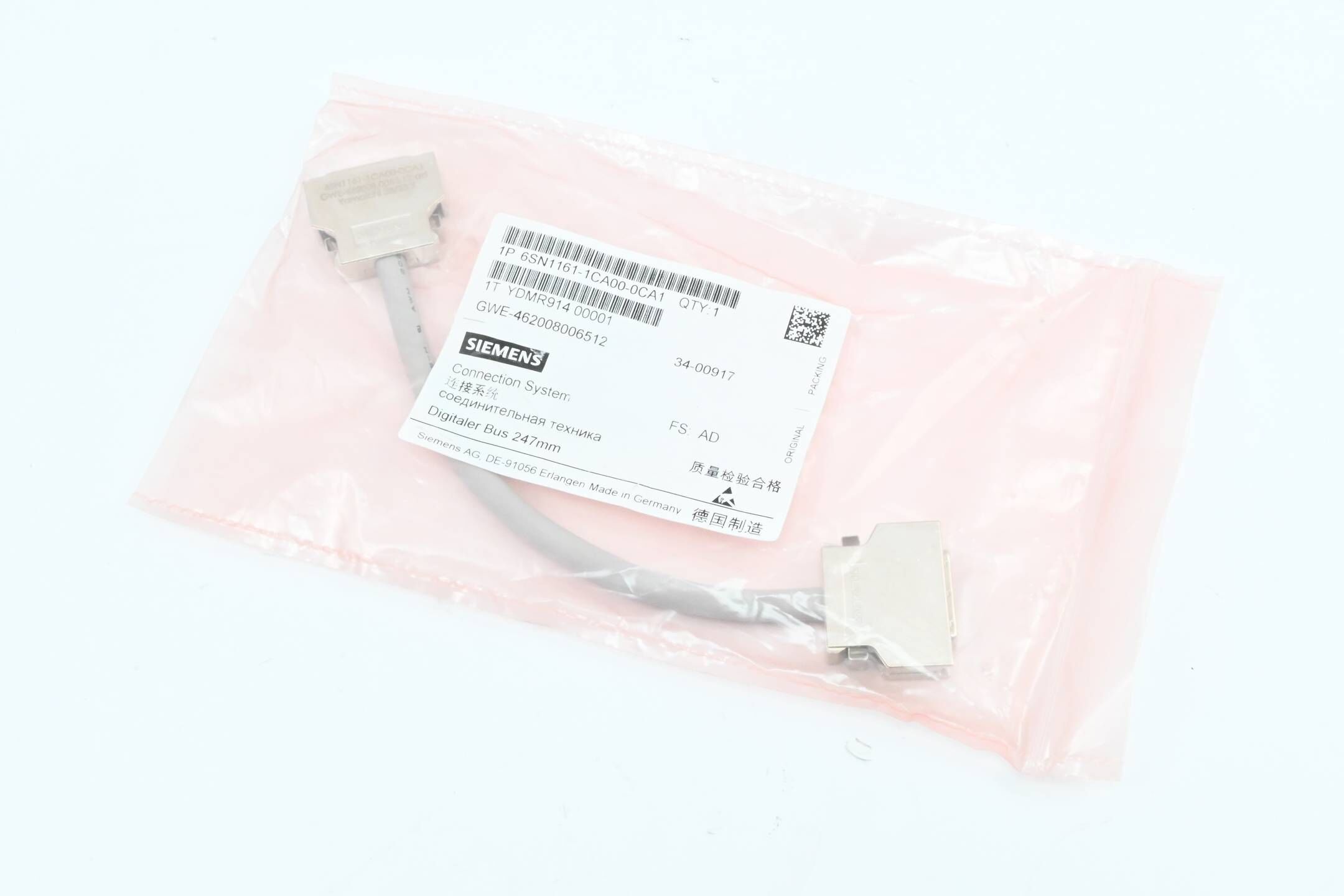 Siemens Simodrive 611-D Antriebsbus 6SN1161-1CA00-0CA1 ( 6SN1 161-1CA00-0CA1 )