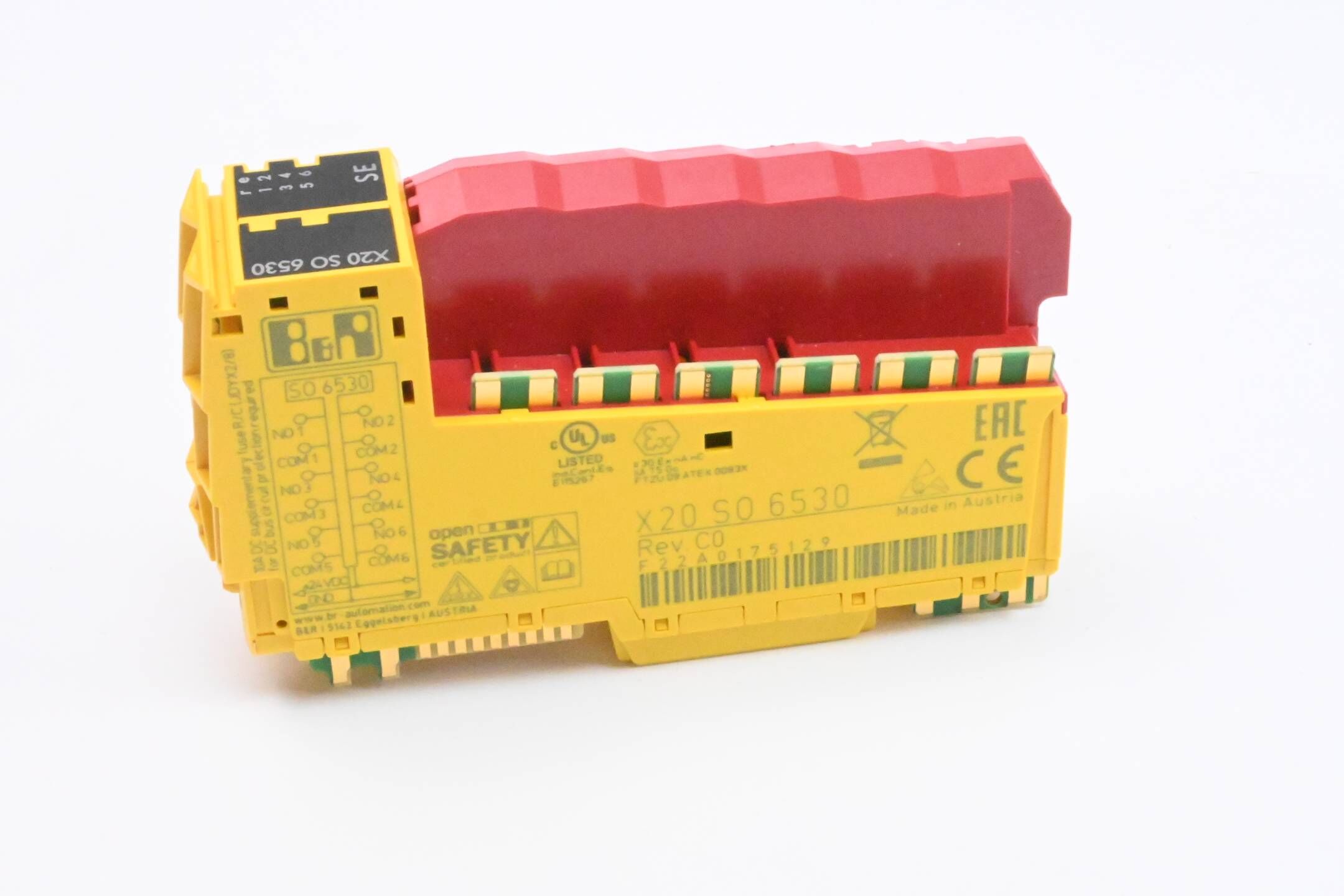 B&R Modul 6 sichere Relaisausgänge X20SO6530 ( X20 SO 6530 ) Rev C0