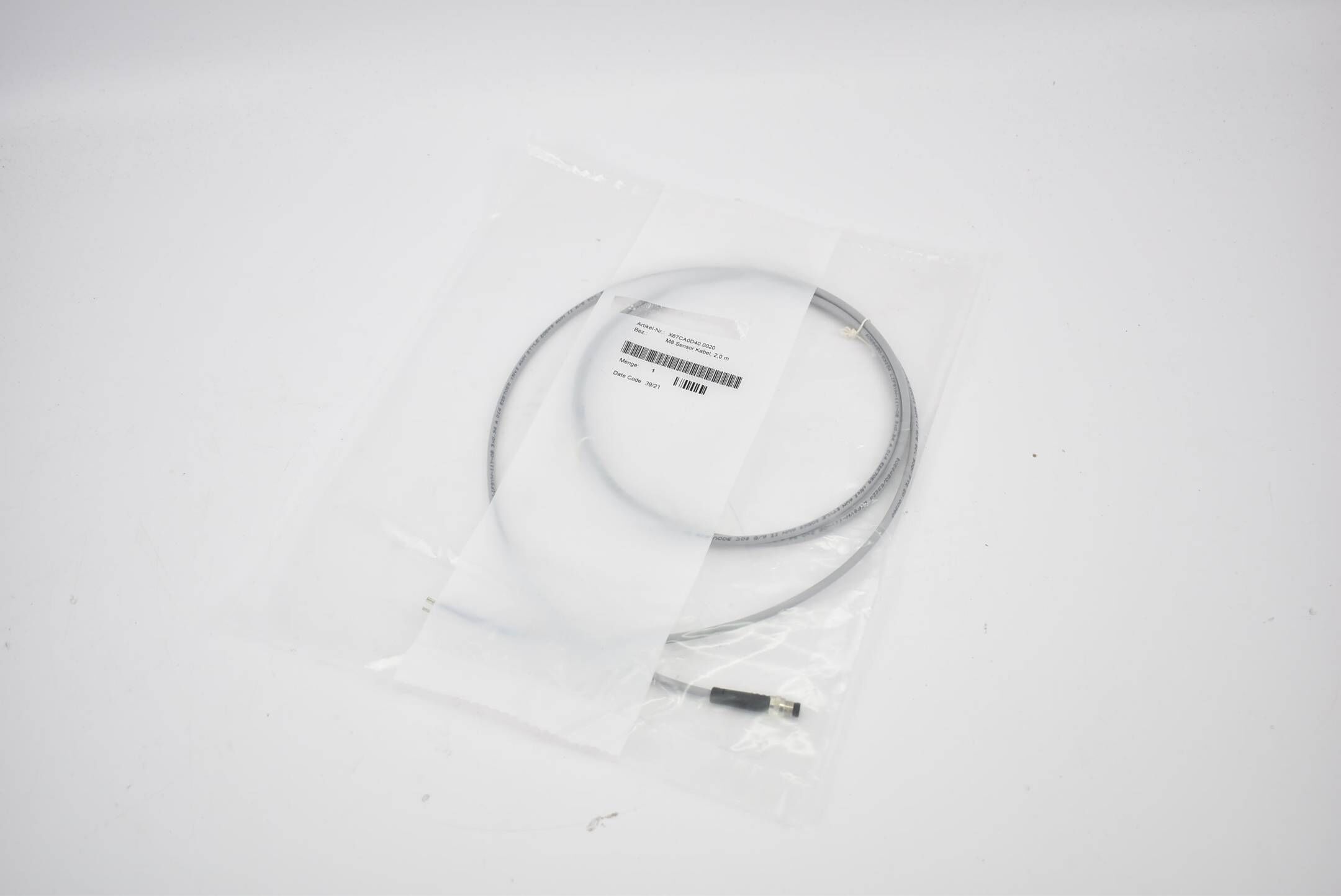 B&R automation M8 Sensor Kabel 2m X67CA0D40.0020