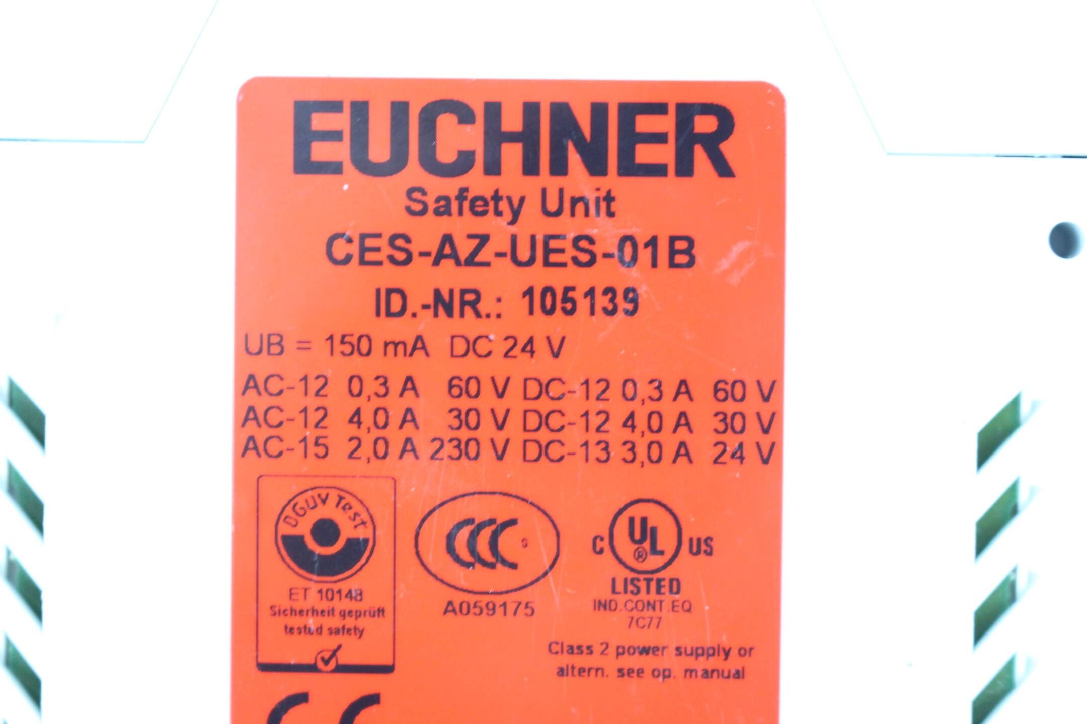 Euchner Sicherheitseinheit CES-AZ-UES-01B ( 105139 ) 150 mA, 24 V