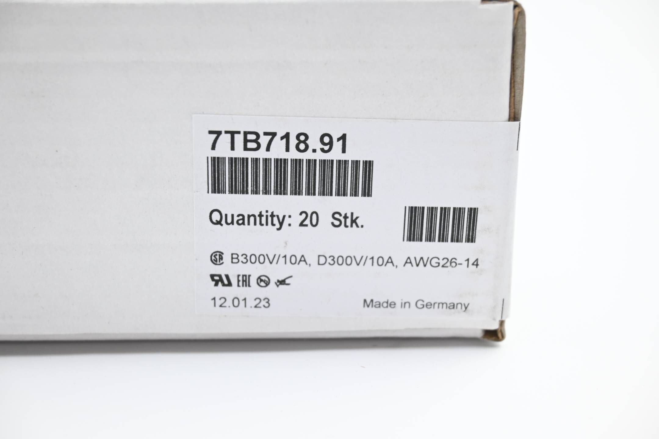 20 STÜCK B&R Automation 18-polige Feldklemme 7TB718.91