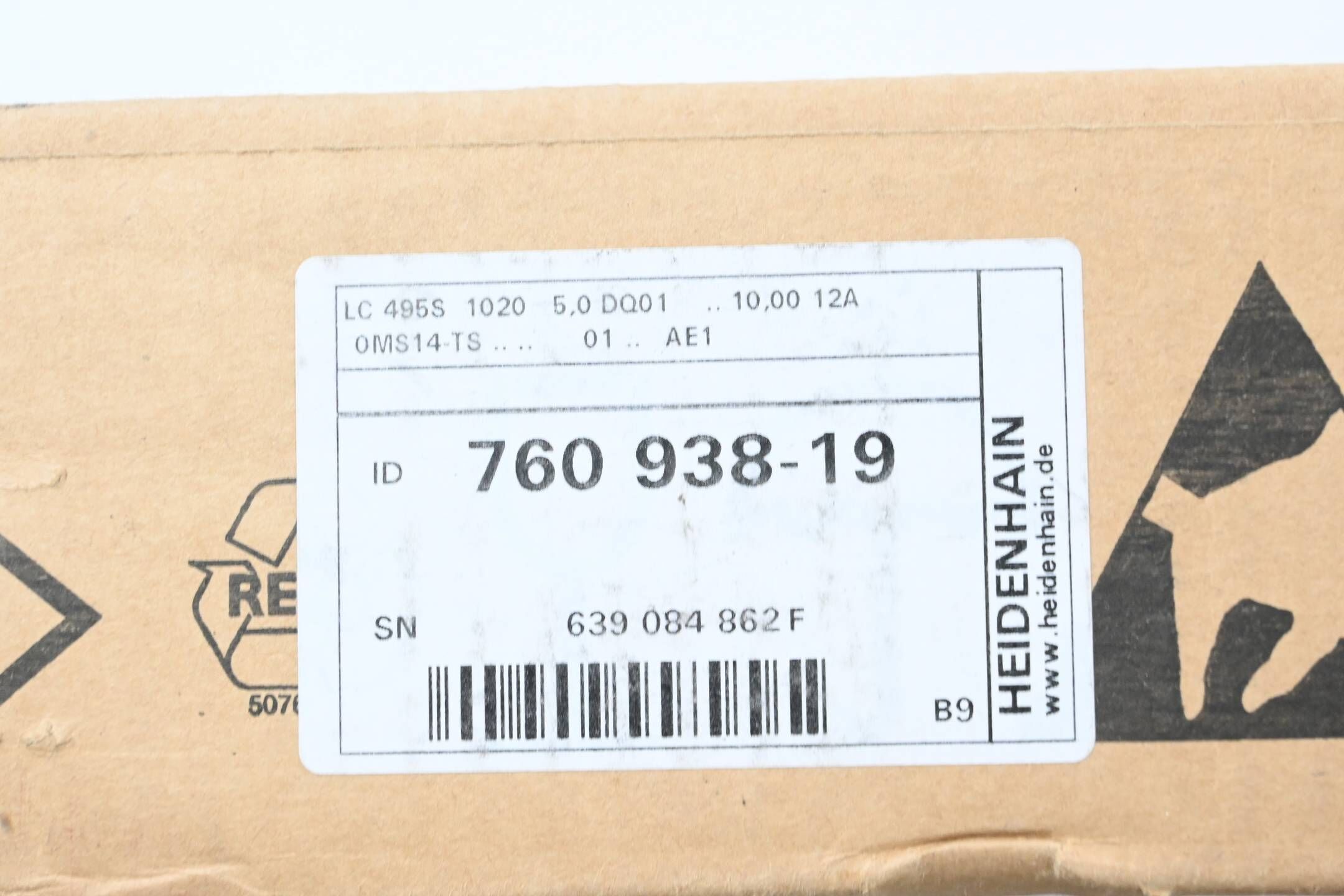 Heidenhain Absolutes gekapseltes Längenmessgerät LC 495S 1020 ( 760938-19 ) B9