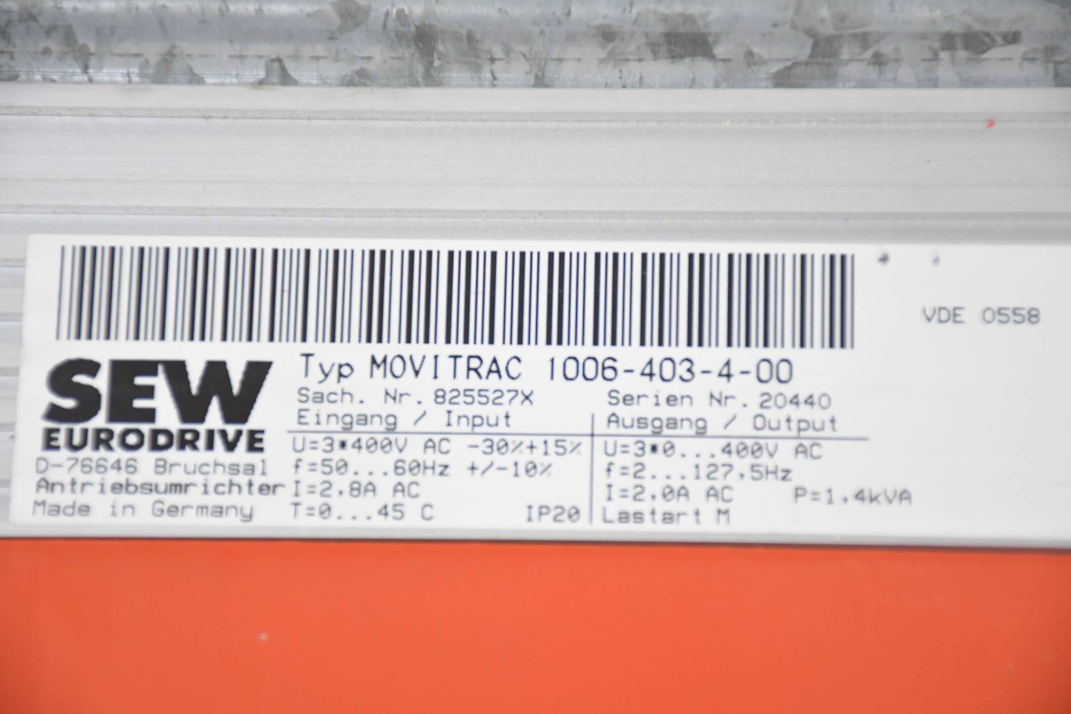 SEW Eurodrive Antriebsumrichter Movitrac 1006-403-4-00