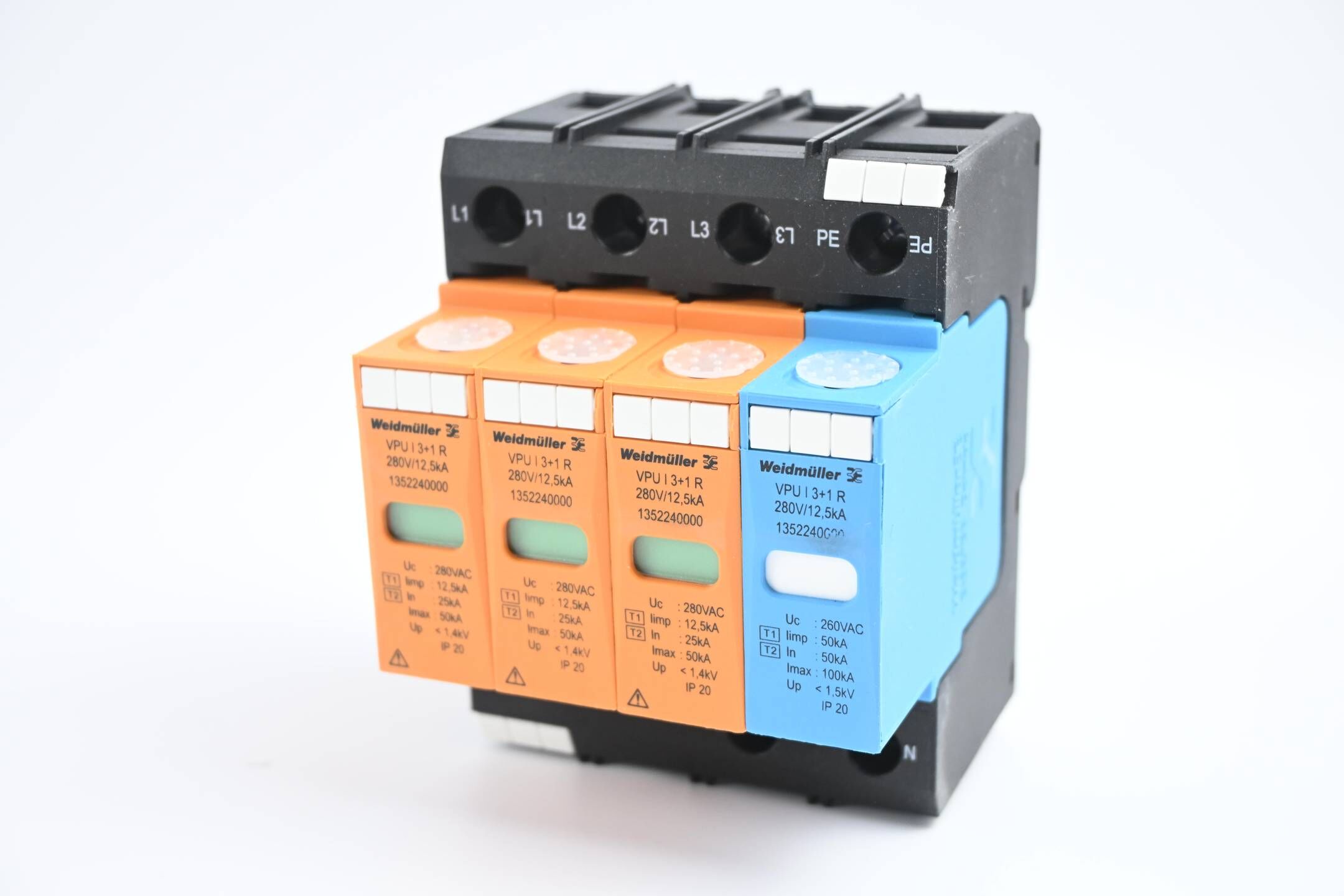 Weidmüller Überspannungsschutz VPU I 3+1 R 280V/12,5KA ( 1352240000 )