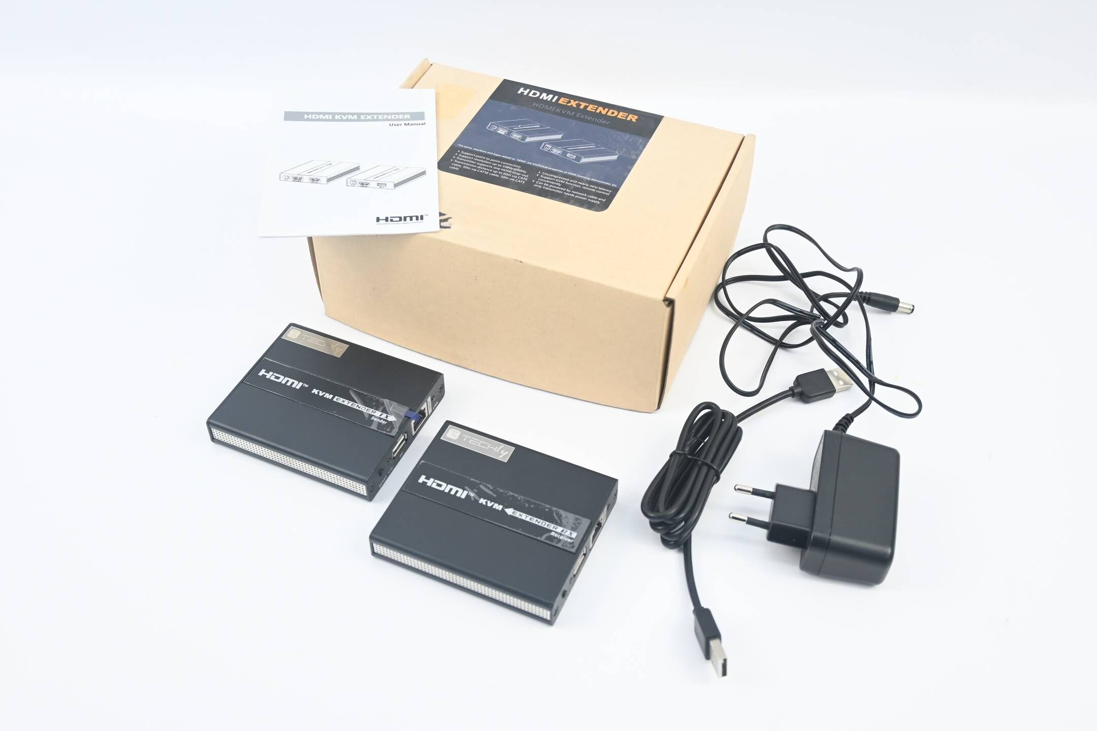 Techly HDMI Extender IDATA HDMI-KVM60