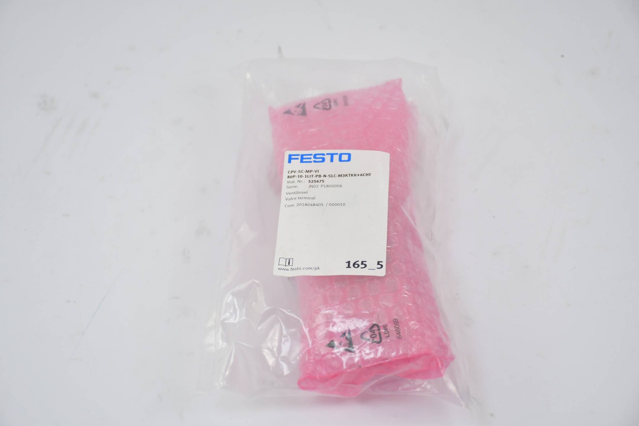 Festo Ventilinsel CPV-SC-MP-VI 80P-10-1LIT-PB-N-SLC-M3KTKK+6CHT ( 525675 )