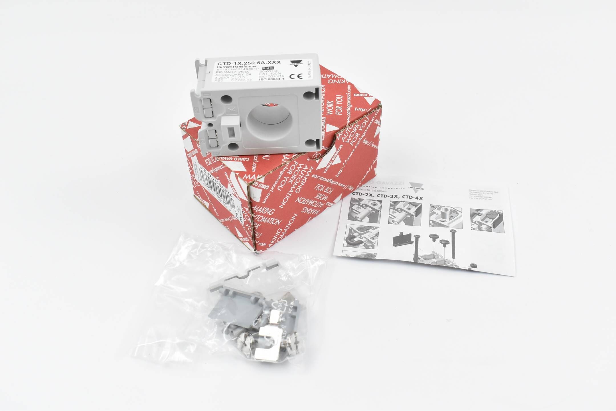 Carlo Gavazzi Stromwandler CTD-1X.250.5A.XXX