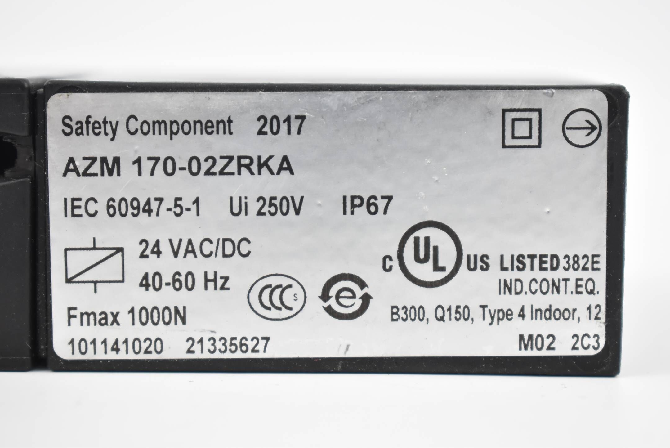 Schmersal Sicherheitsschalter AZM170-02ZRKA ( AZM 170-02ZRKA )