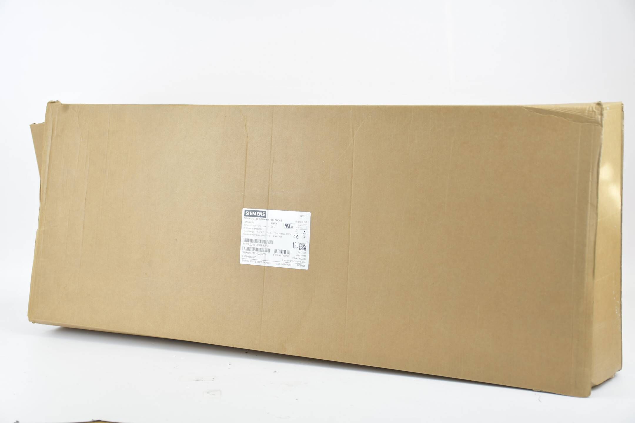 Siemens sinamics FSE Netzdrossel 6SL3203-0CJ28-6AA0 ( 6SL3 203-0CJ28-6AA0 ) E01