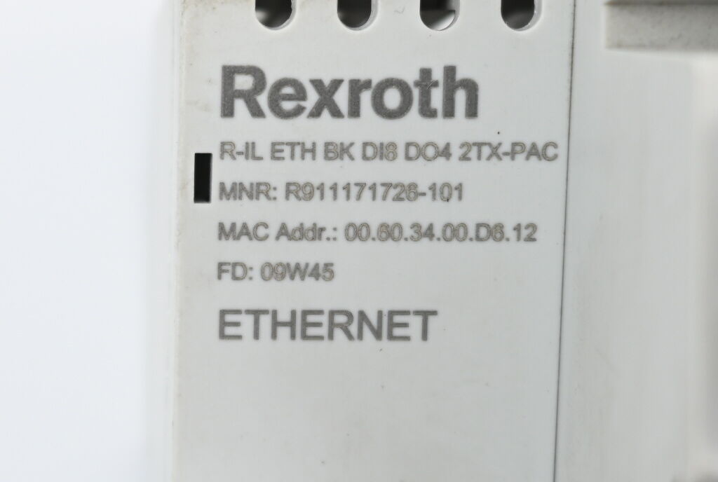Rexroth Ethernet Interface Modul R-IL ETH BK DI8 DO4 2TX-PAC ( R911171726-101 )