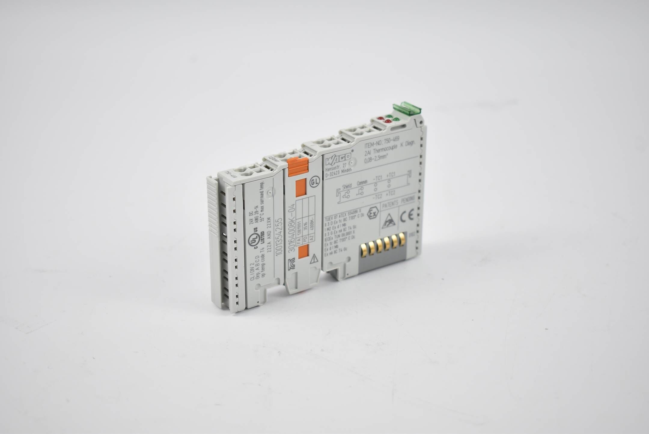 Wago 2-Kanal-Analogeingang 750-469