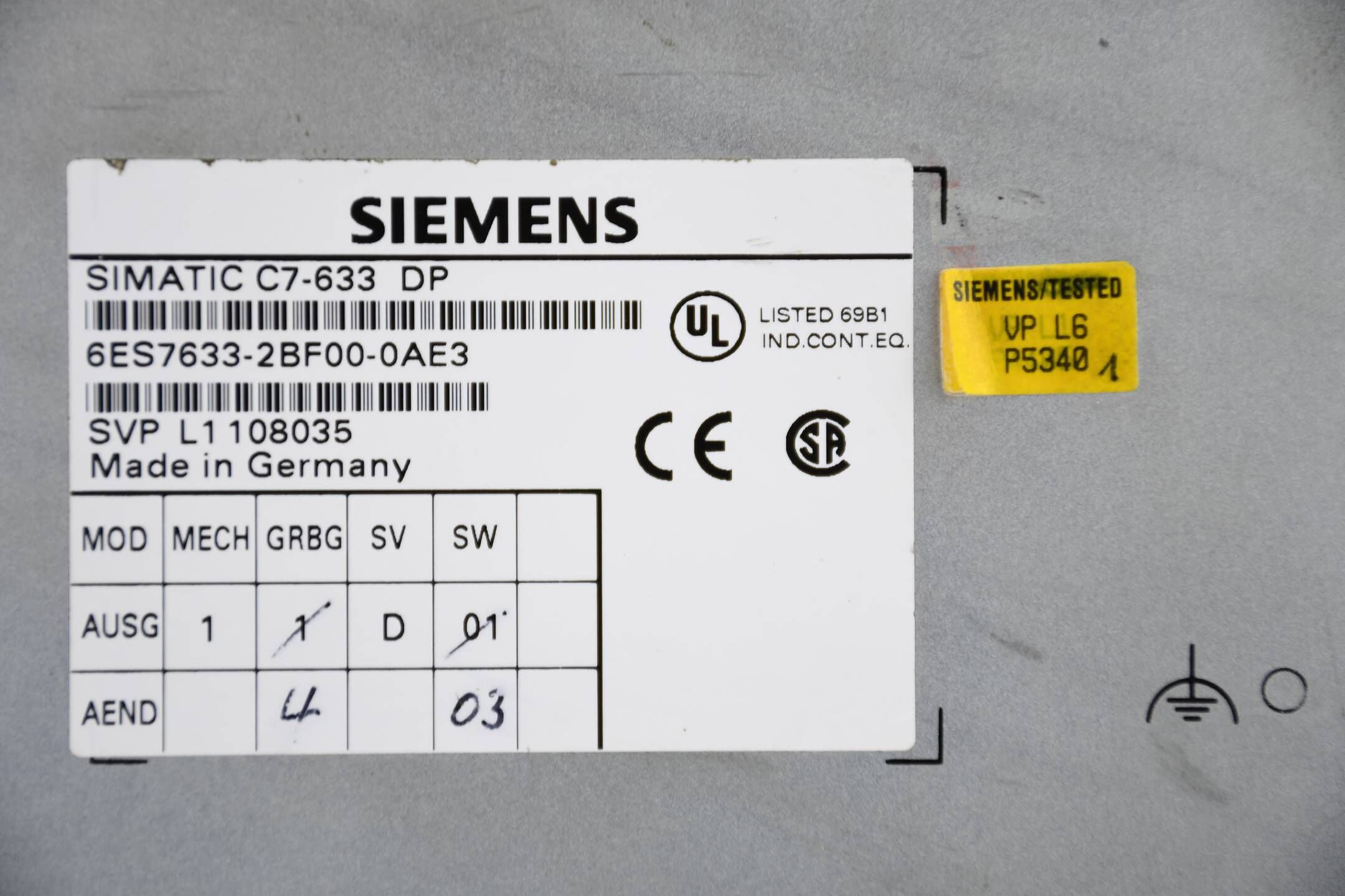 Siemens simatic C7-633 DP Komplett 6ES7633-2BF00-0AE3 ( 6ES7 633-2BF00-0AE3 ) 
