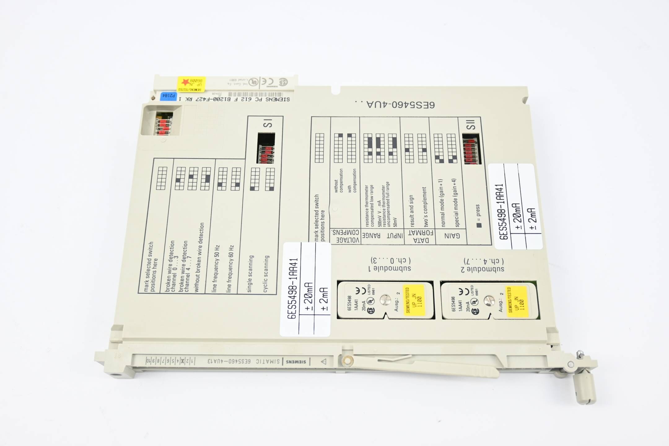 Siemens Simatic S5 Analog 6ES5460-4UA13 ( 6ES5 460-4UA13 )