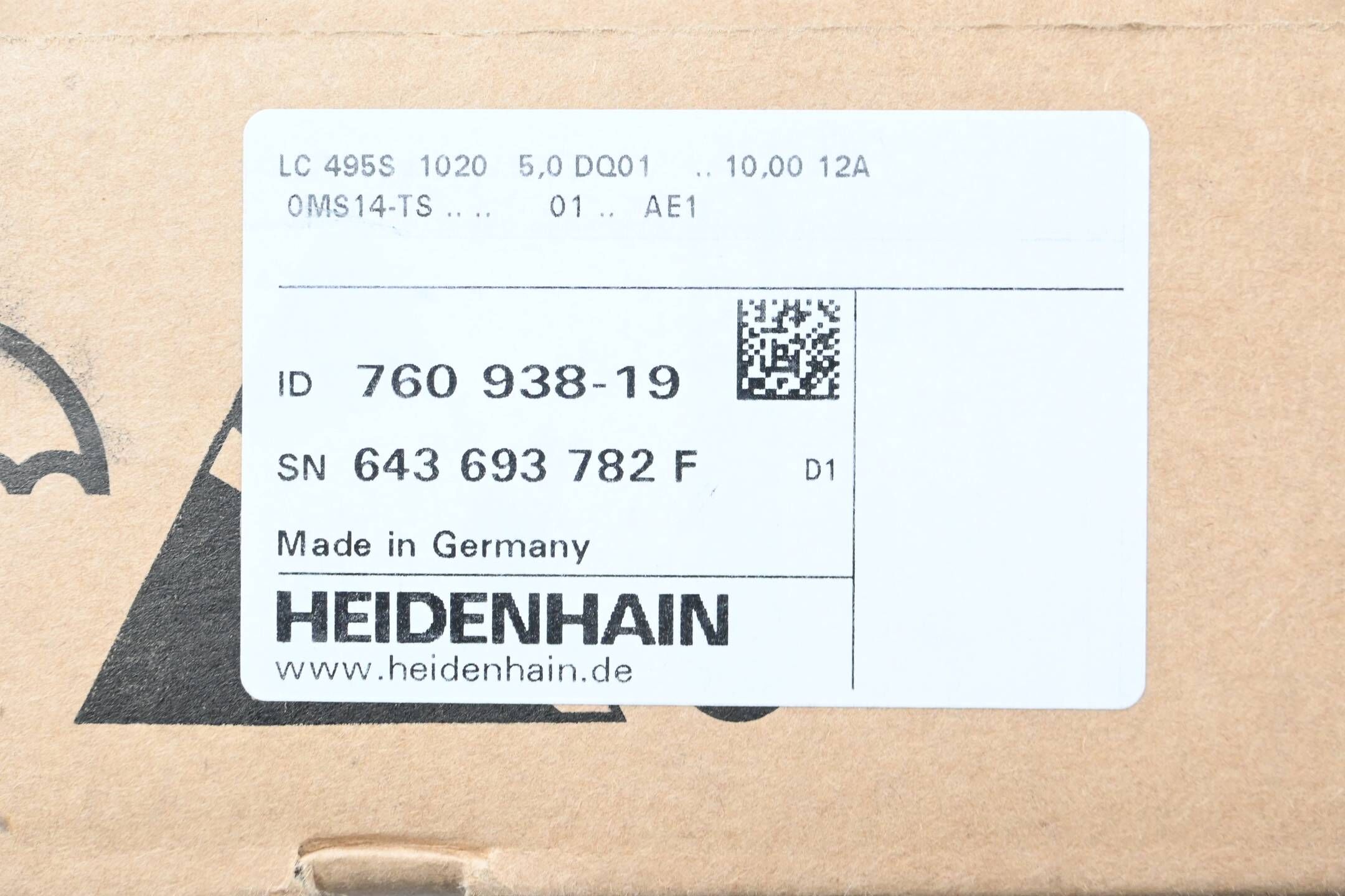 Heidenhain Absolutes gekapseltes Längenmessgerät LC 495S 1020 ( 760938-19 ) D1