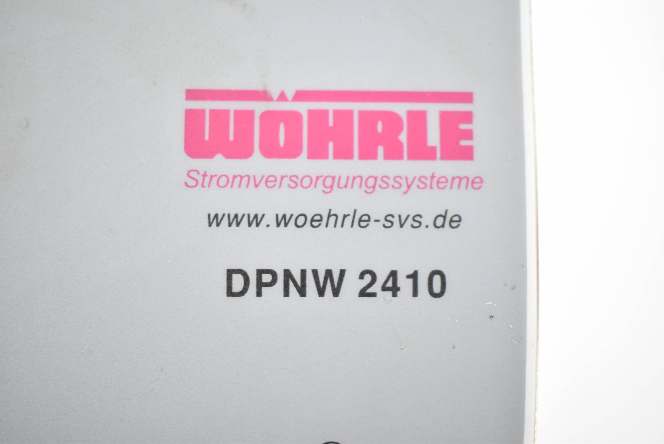 Wöhrle Switching Regulator DPNW 2410