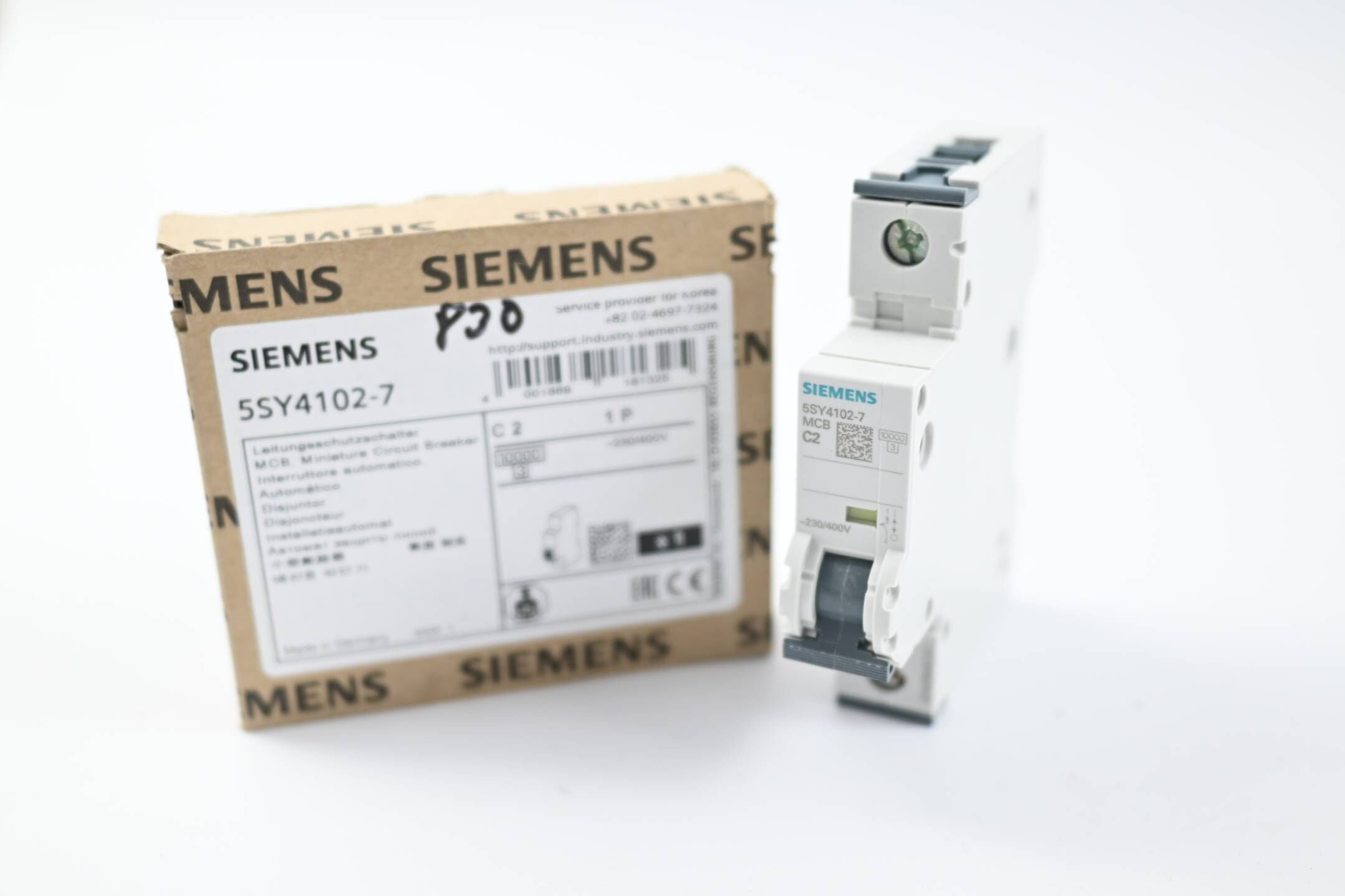 Siemens Leitungsschutzschalter 5SY4102-7 ( 5SY4 102-7 ) 230/400V 10kA, 1-polig