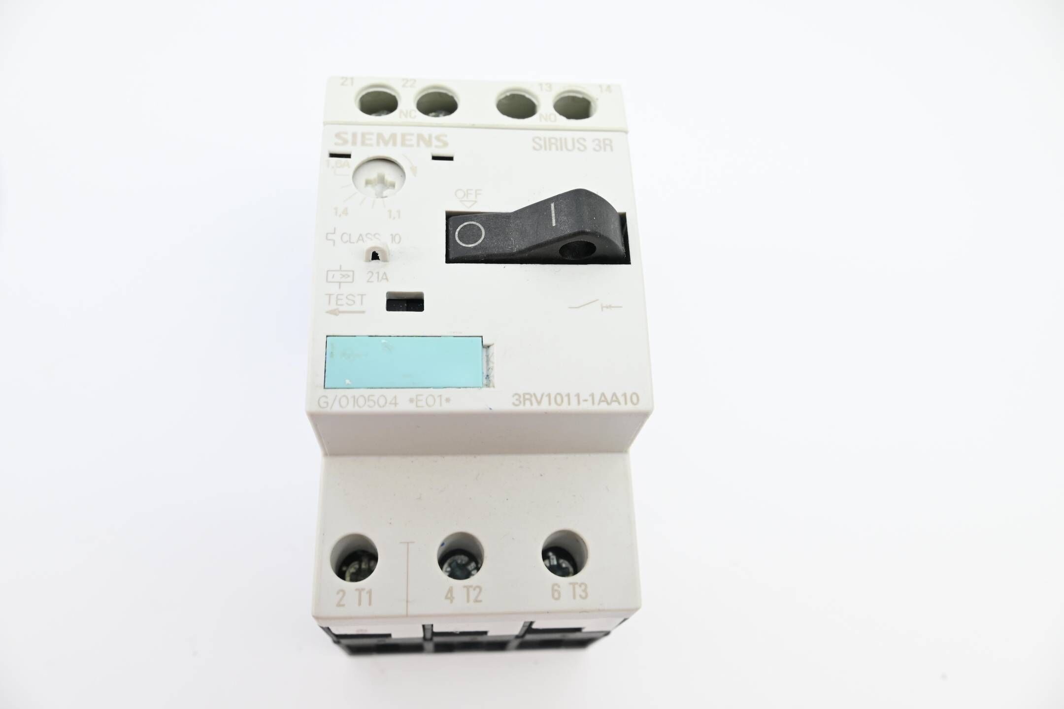 Siemens Leistungsschalter 3RV1011-0AA10 ( 3RV1 011-0AA10 )