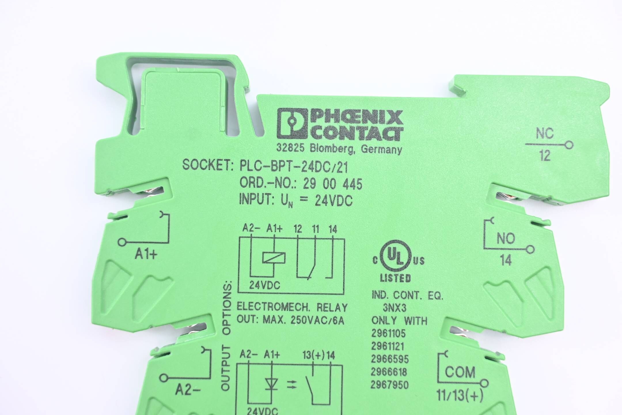Phoenix Contact Relaissockel PLC-BPT- 24DC/21 ( 2900445 ) inkl. 2961105