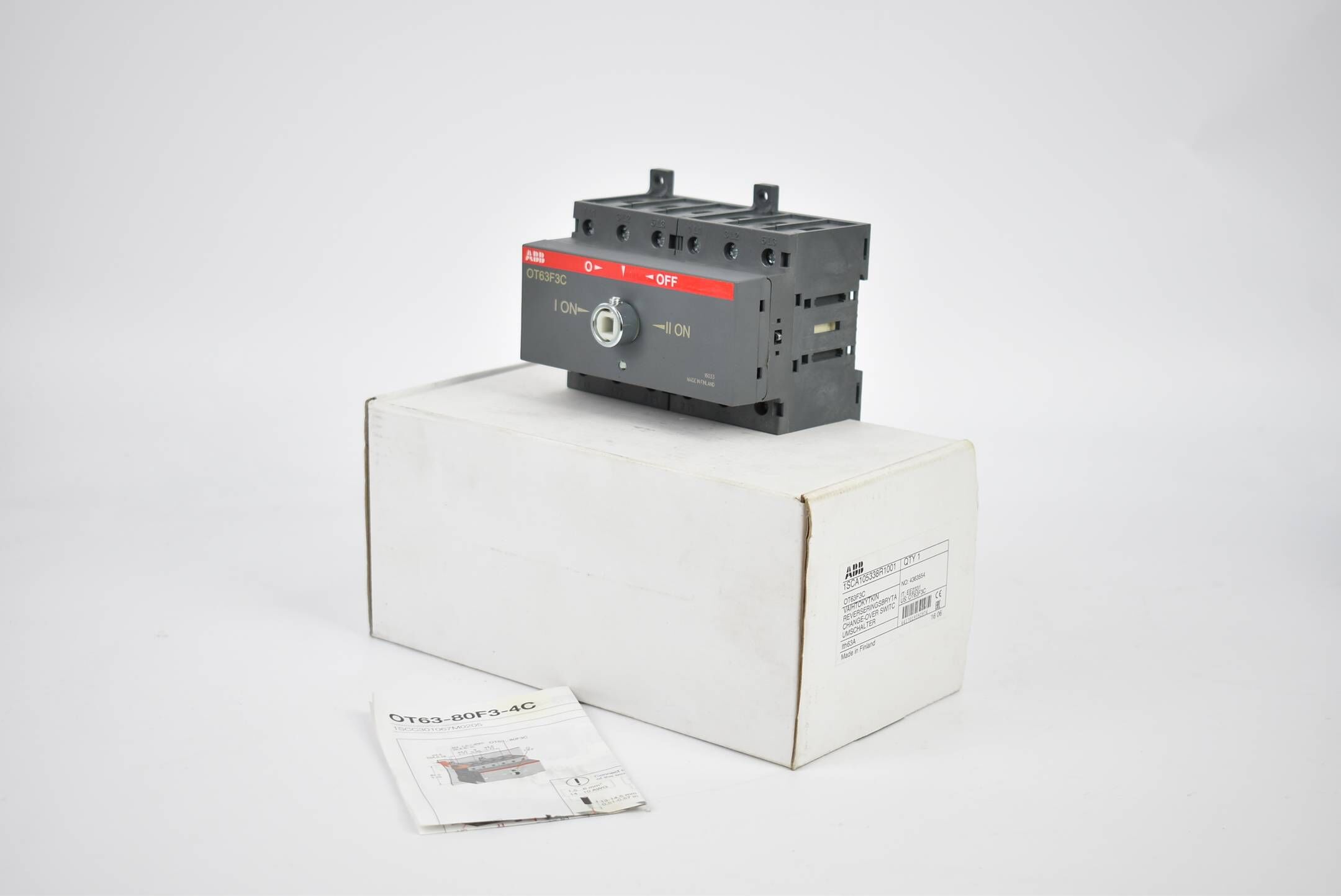 ABB OT63F3C Umschalter 600VAC 60A 1SCA105338R1001