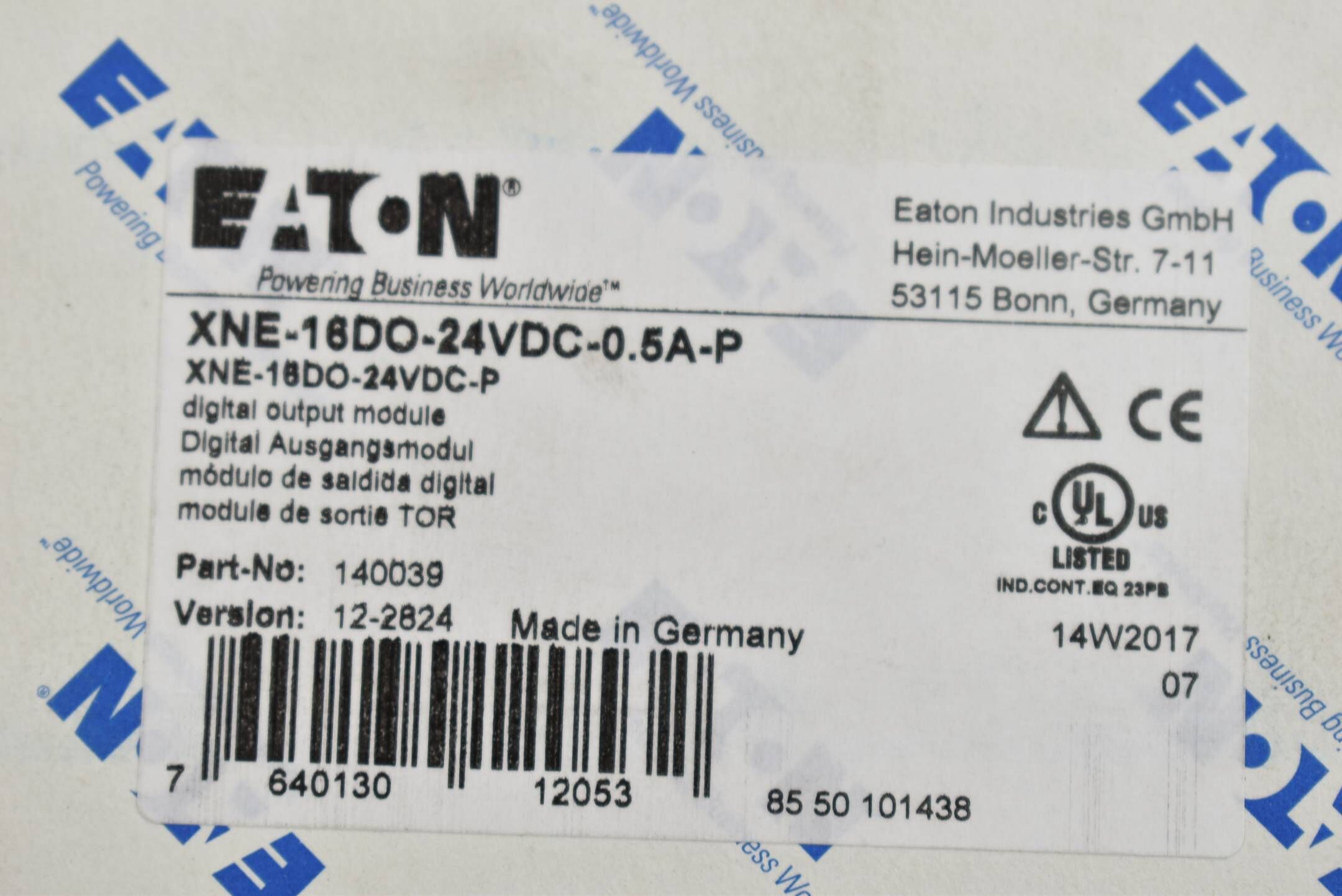 Eaton Ausgangsmodul XNE-16DO-24VDC-0.5A-P ( 140039 )