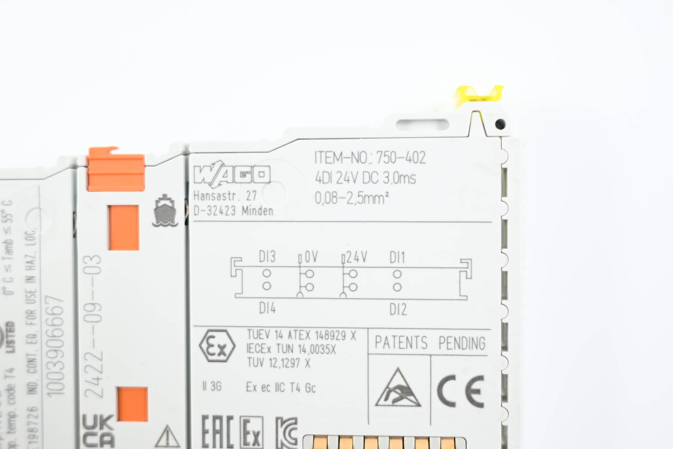 Wago 4-Kanal Digital-Eingang 750-402 