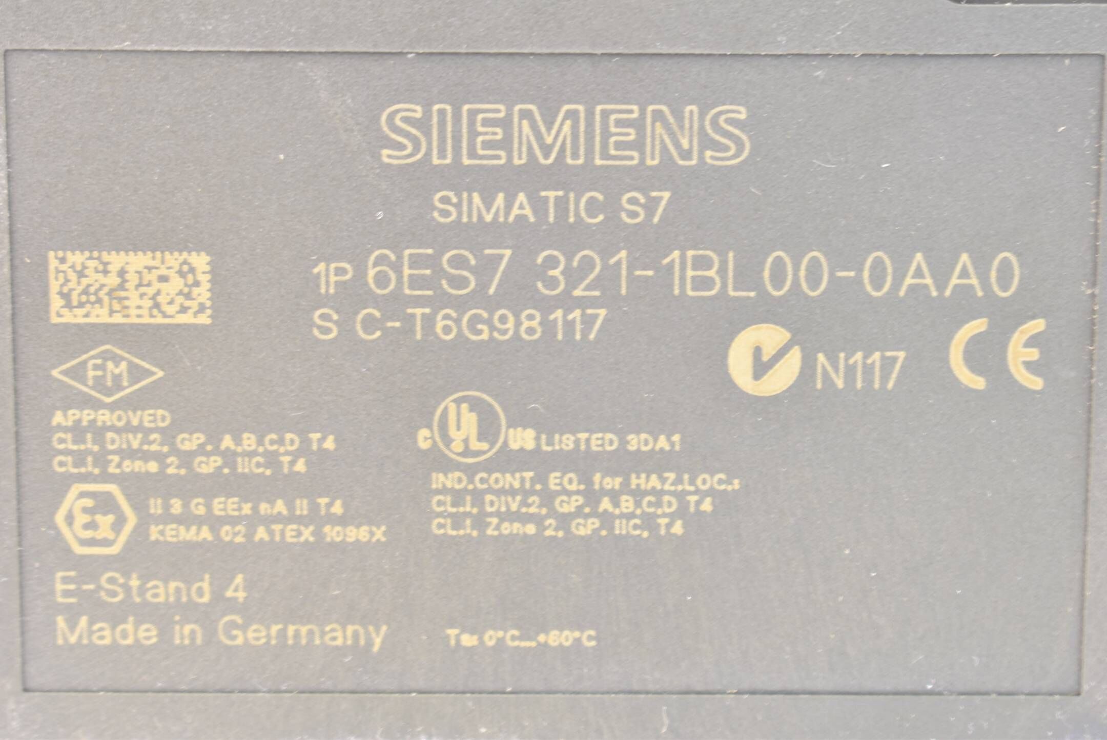 Siemens simatic S7-300 digital 6ES 7321-1BL00-0AA0 ( 6ES7321-1BL00-0AA0 )
