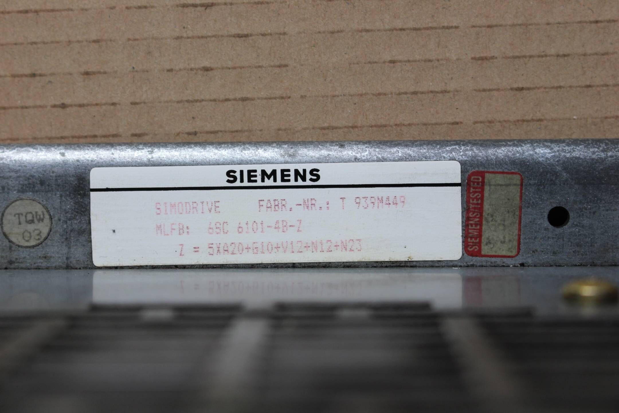 Siemens simodrive Rack  6SC6101-4B-Z ( 6SC 6101-4B-Z  ) 