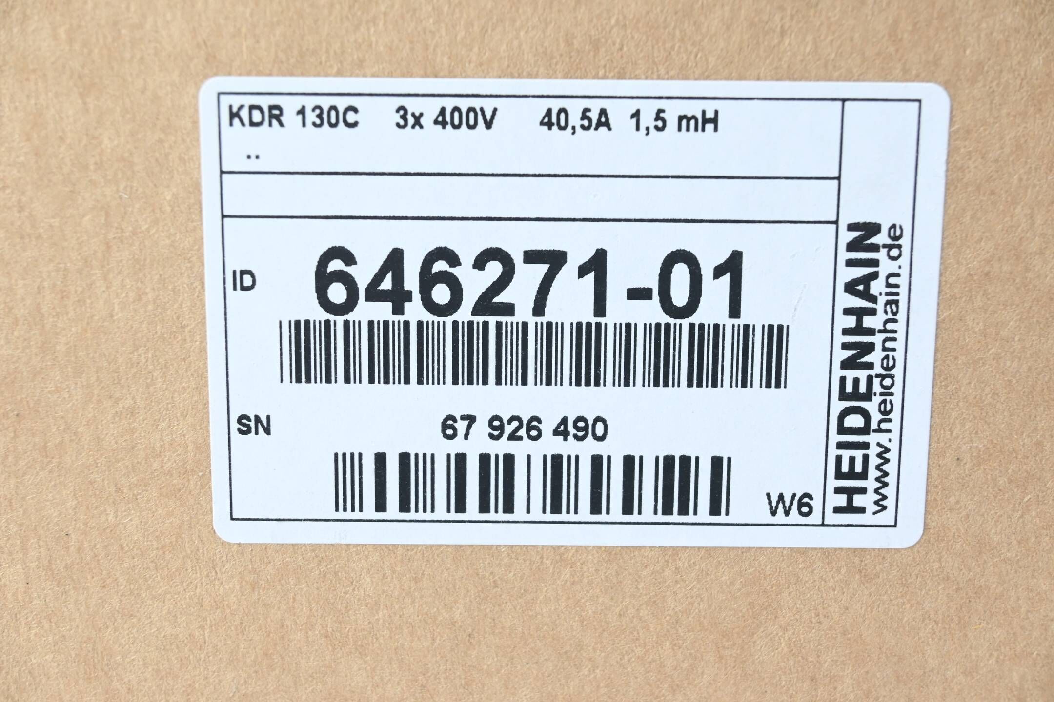 Heidenhain Kommutierungsdrossel KDR 130C ( 646271-01 ) Ver. W6