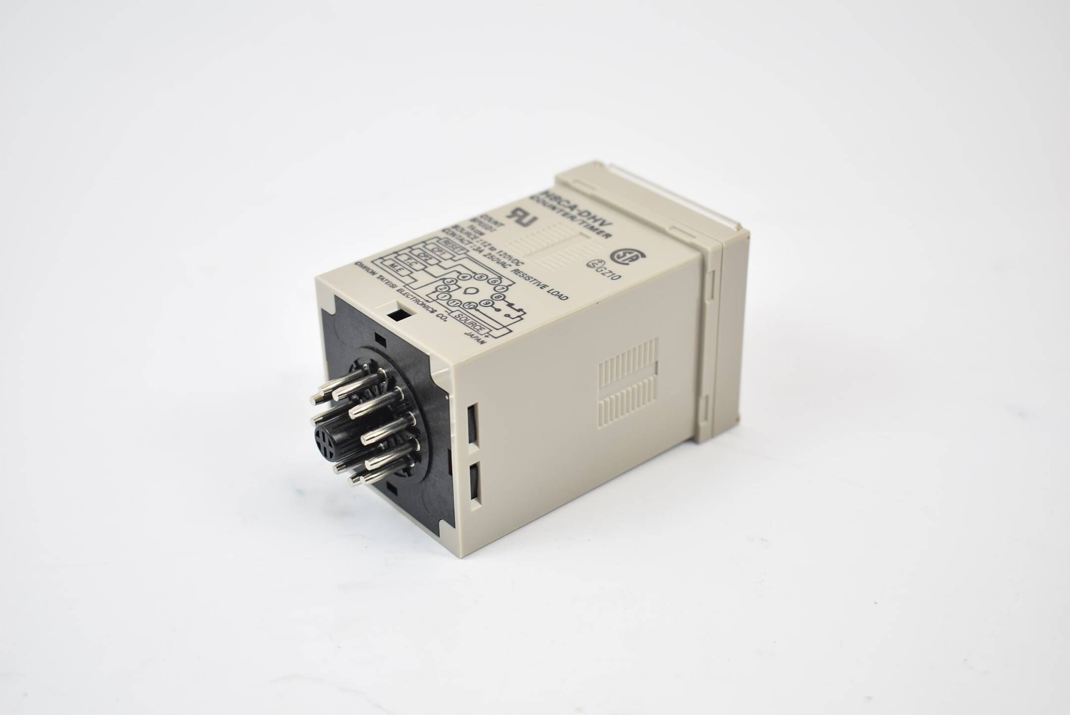 Omron Counter/Timer H8CA-DHV Count 999999 Time 9999.99s to 99999.9h 12 to 120VDC