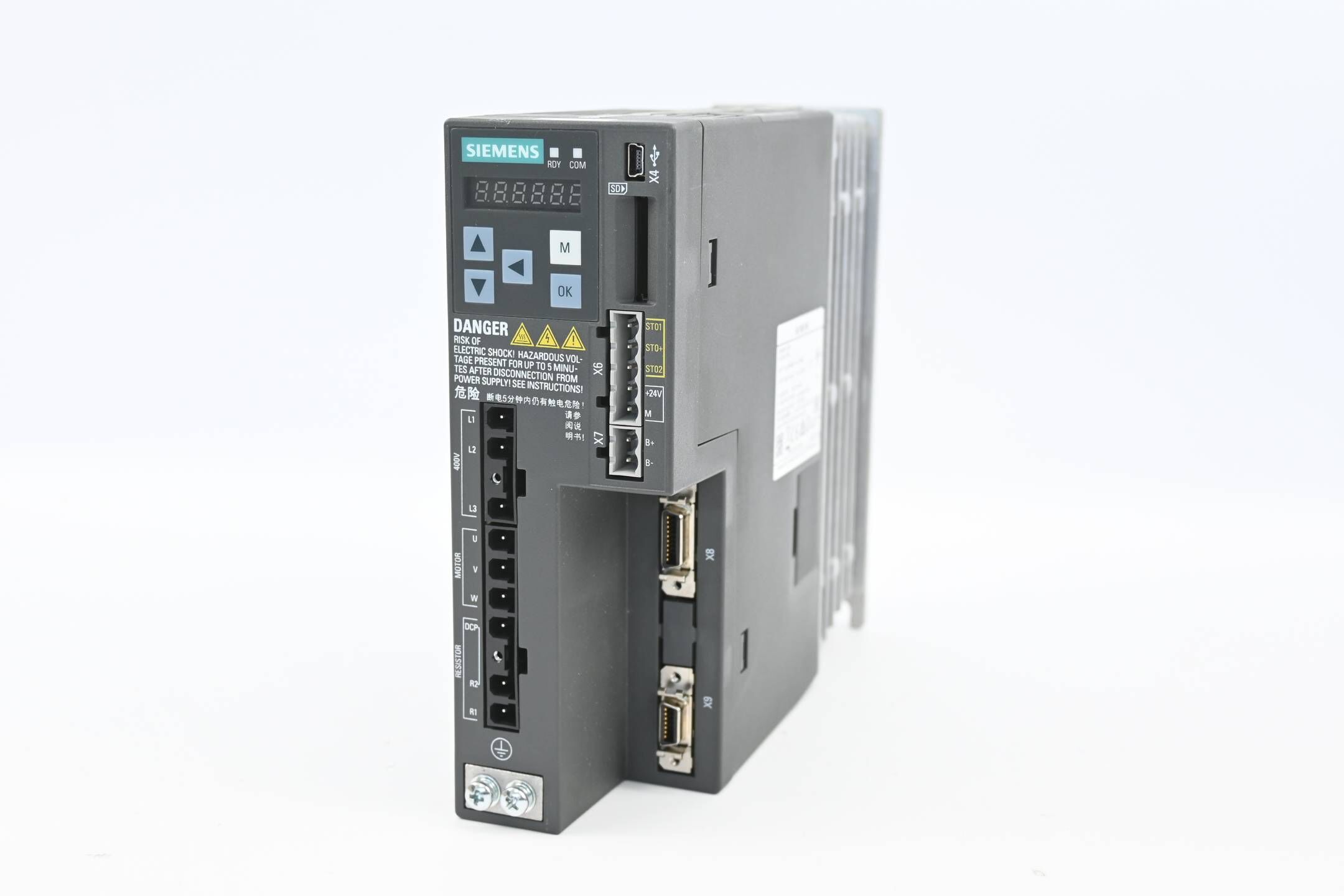 Siemens Sinamics V90 6SL3210-5FE10-4UF0 ( 6SL3 210-5FE10-4UF0 ) E.02
