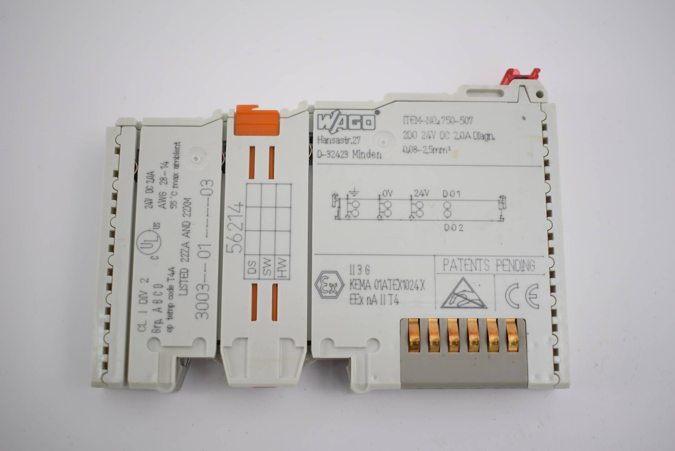 Wago Digitales Ausgangsmodul 750-507