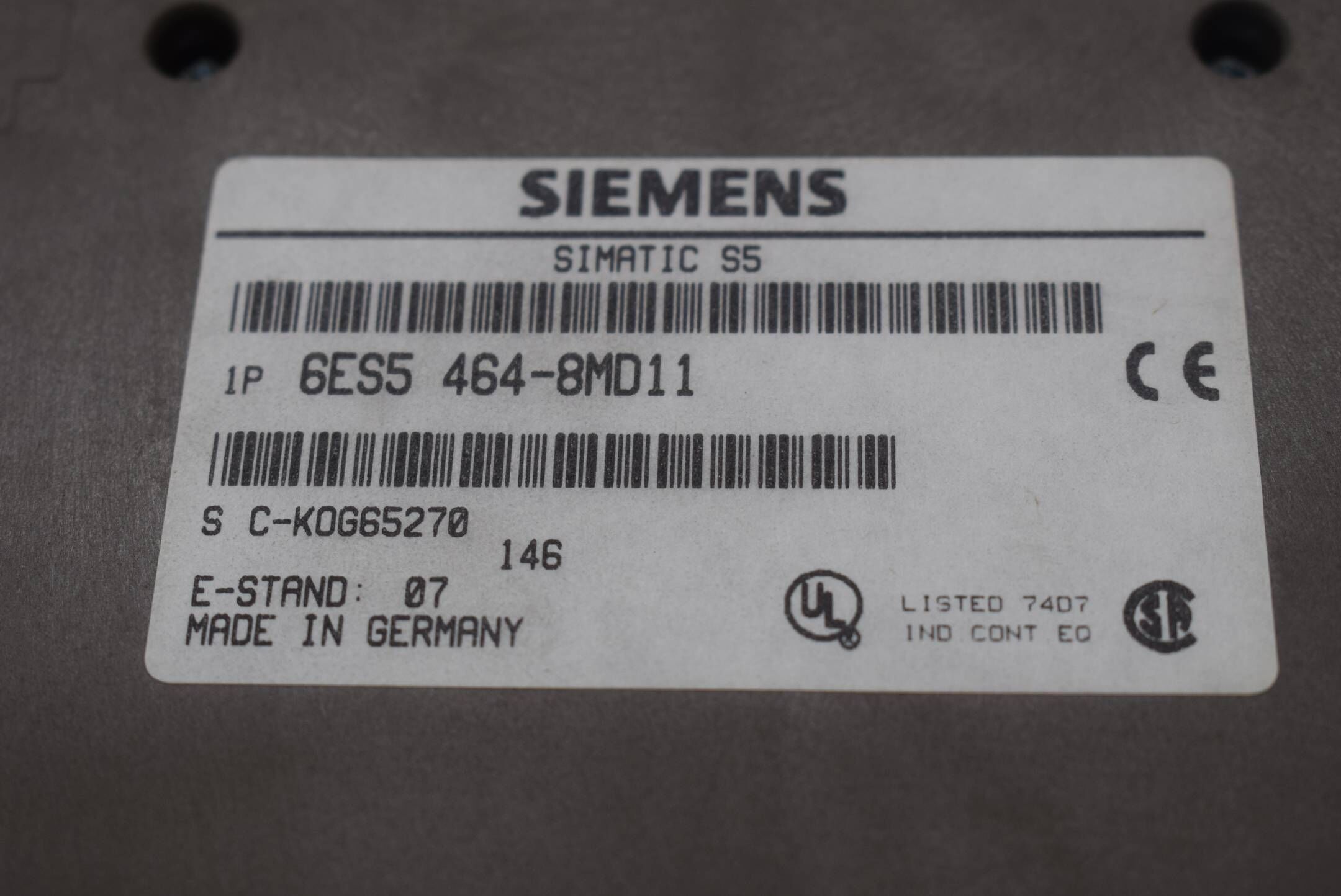 Siemens simatic S5 Analog Input 464 6ES5 464-8MD11 ( 6ES5464-8MD11 ) E.07