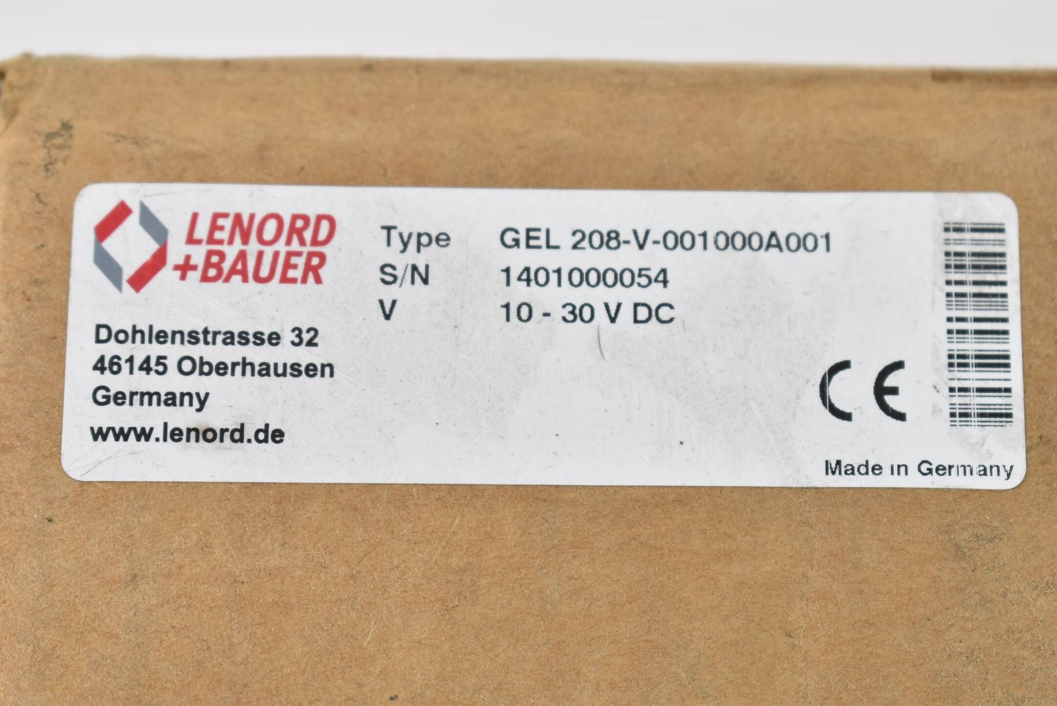 Lenord+Bauer Drehgeber 10-30VDC GEL 208-V-001000A001