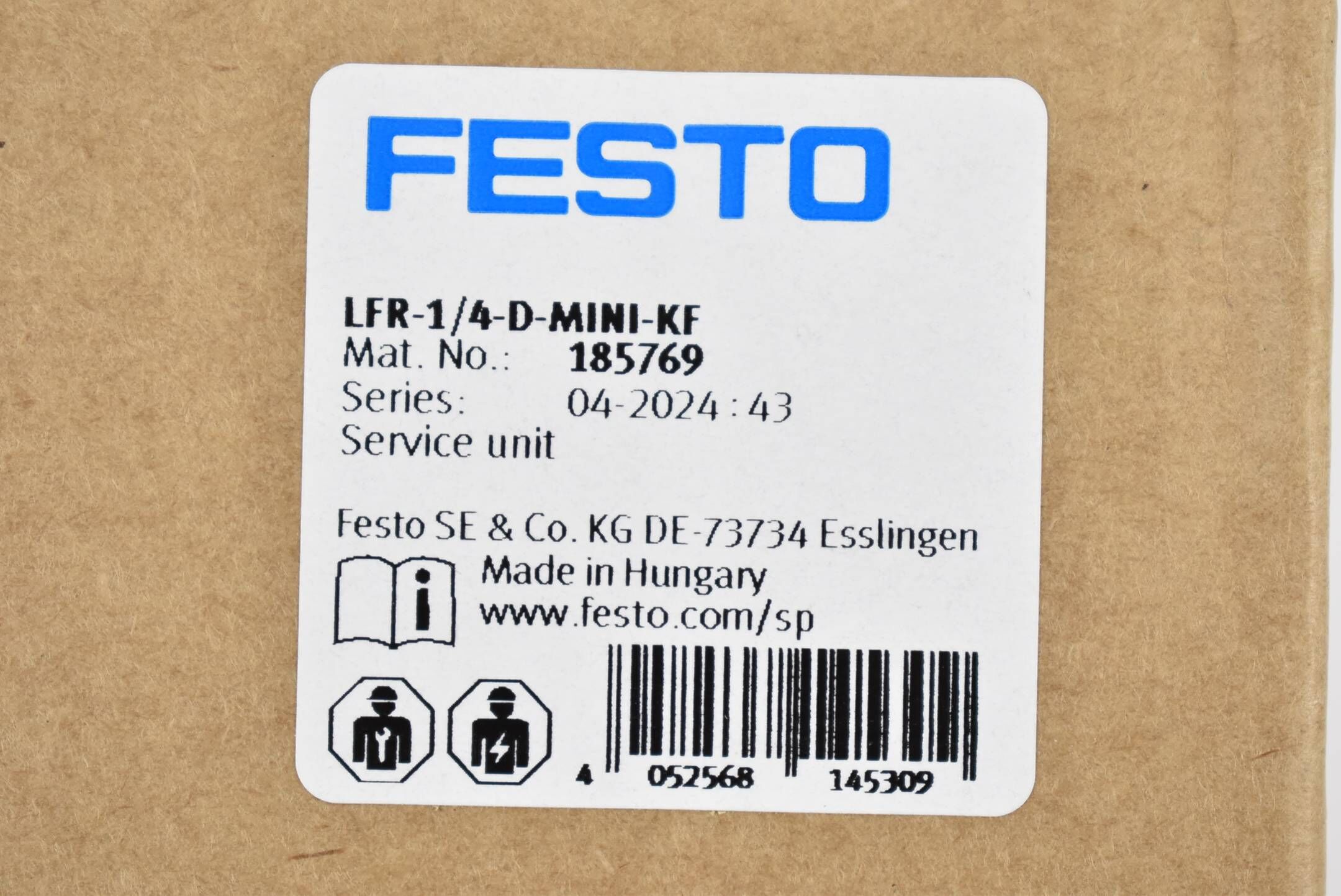 Festo Wartungseinheit LFR-1/4-D-MINI-KF ( 185769 )